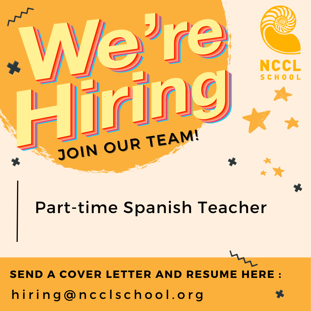 We’re Hiring: Part-Time Elementary Spanish Teacher