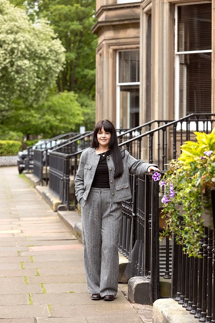 aisling at hometown mortgages on edinburgh street outside property