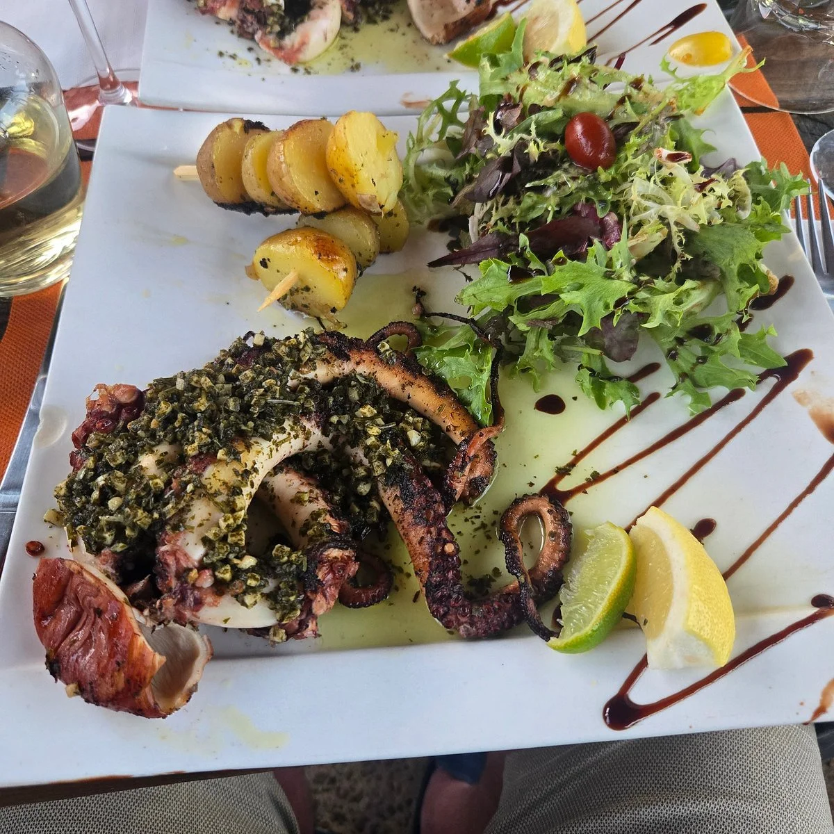 Poulpes & Pommes de terre en Brochette