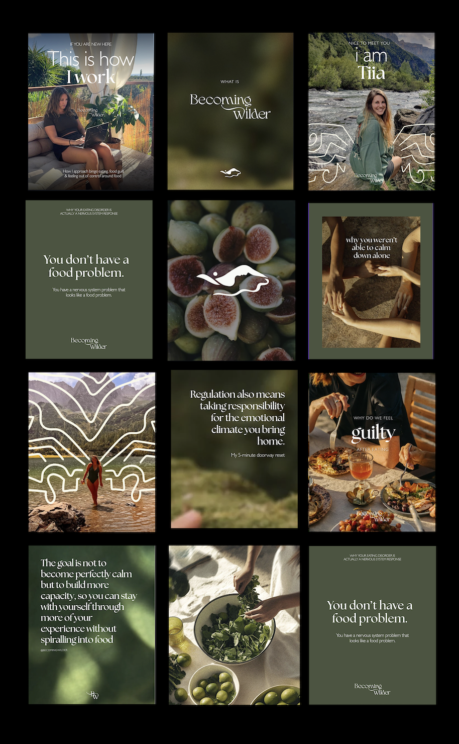instagram social media layout for client of demestri design