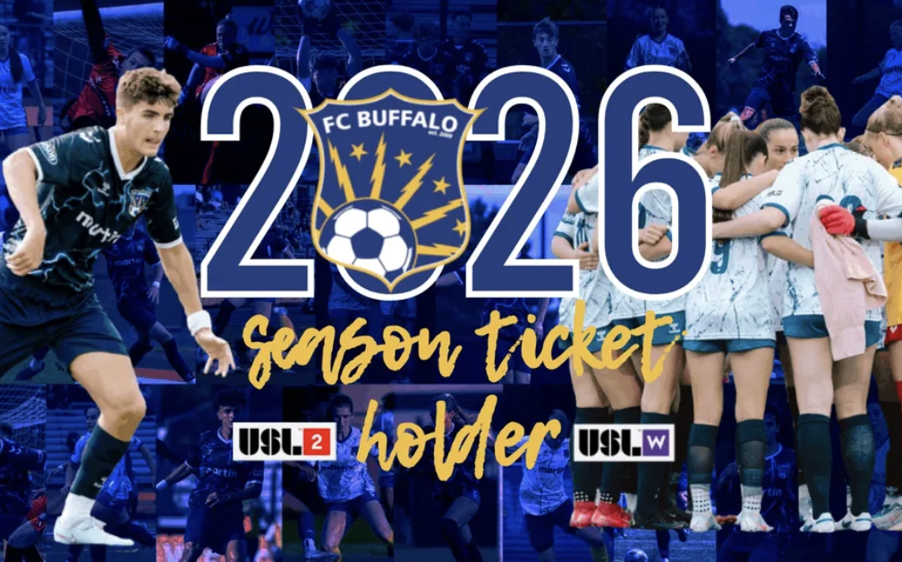 FC Buffalo 2026 season ticket -- men's USL2 and women's USL W League