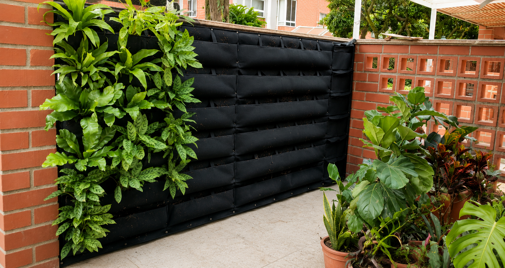 Bolsillos para jardines verticales