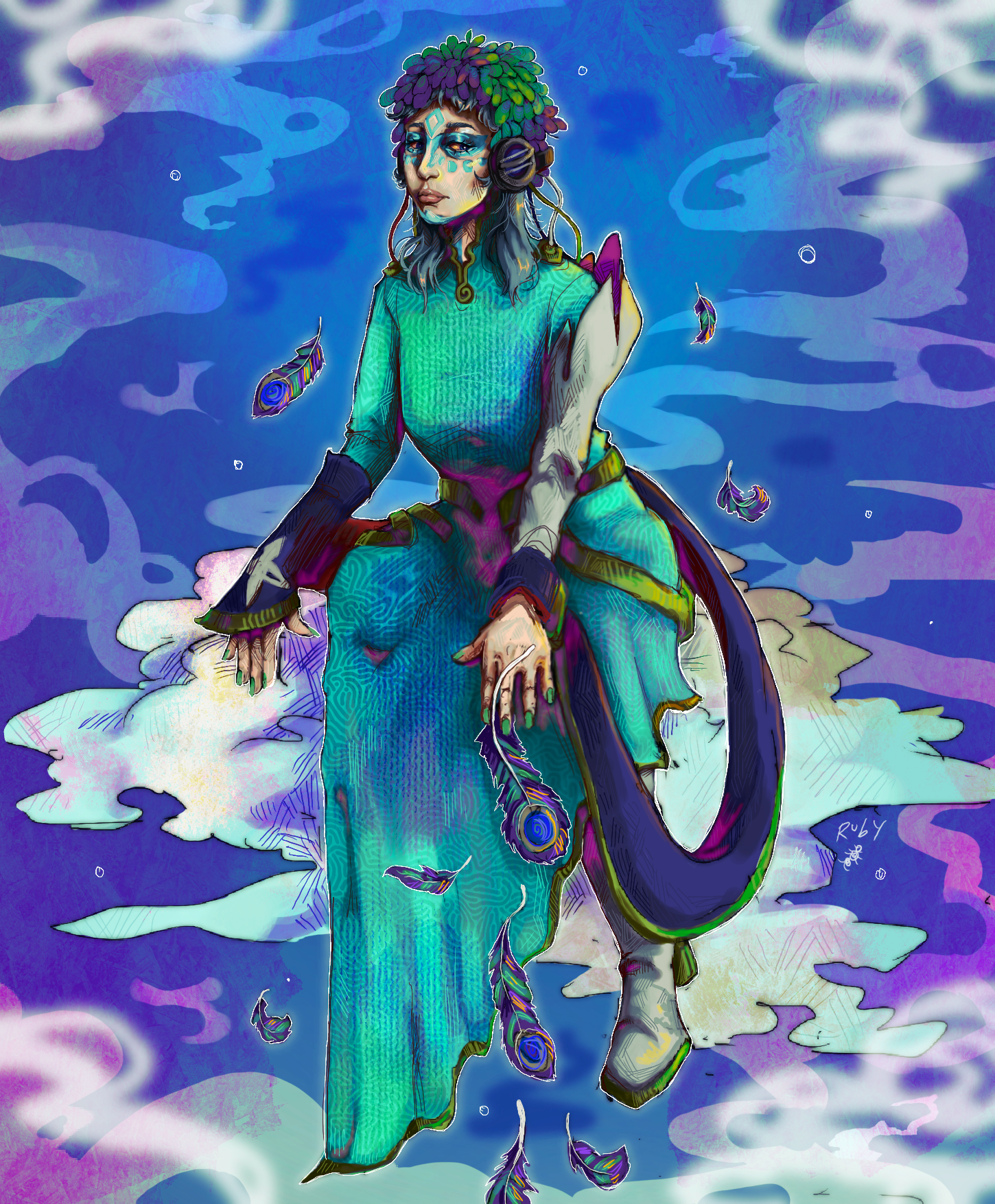 Character from the video game GNOSIA commission (digital)