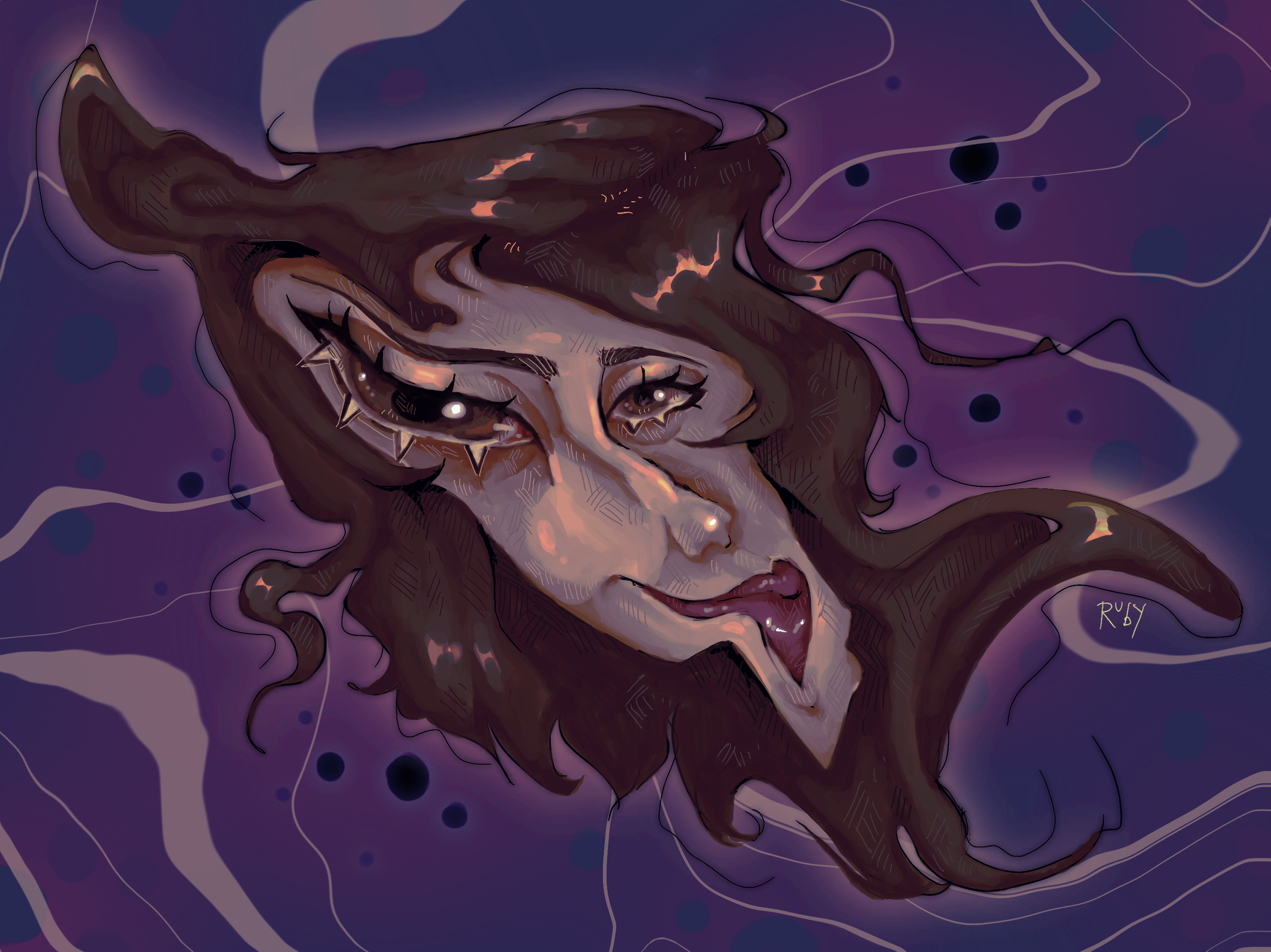 WARP (digital illustration, procreate) 
