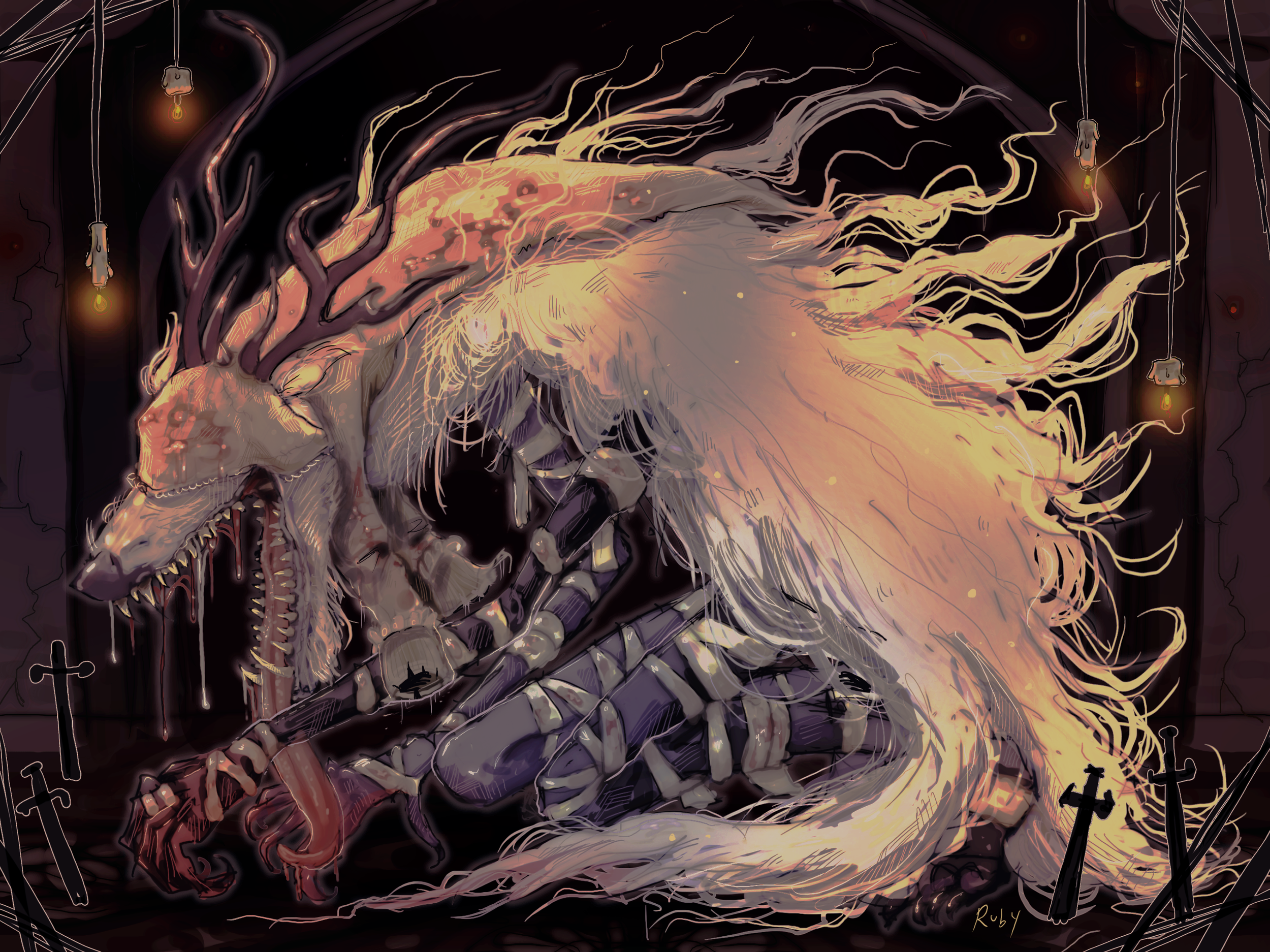 Bloodborne commission (digital) 