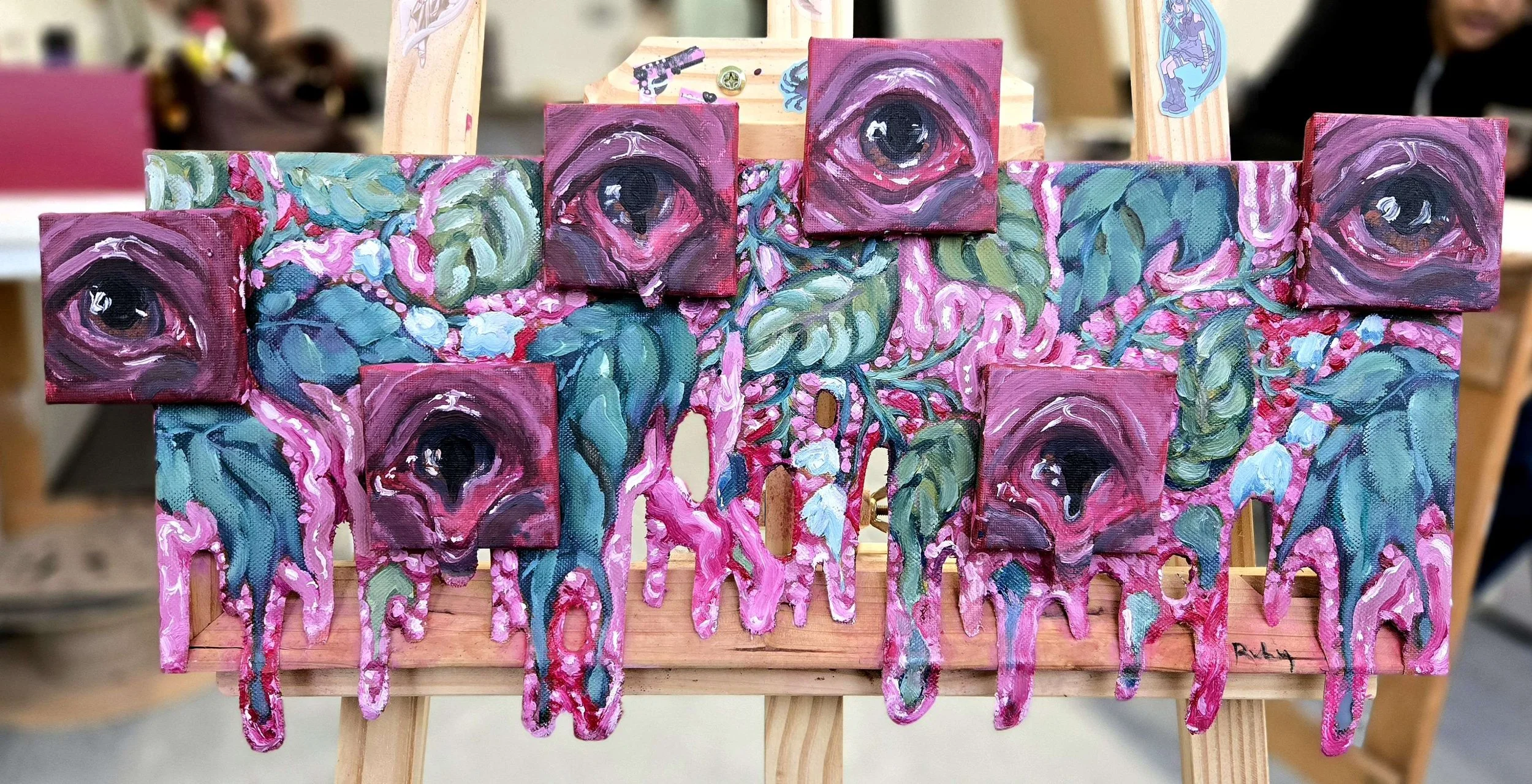 Guts Galore
(oil paint on multiple canvases)