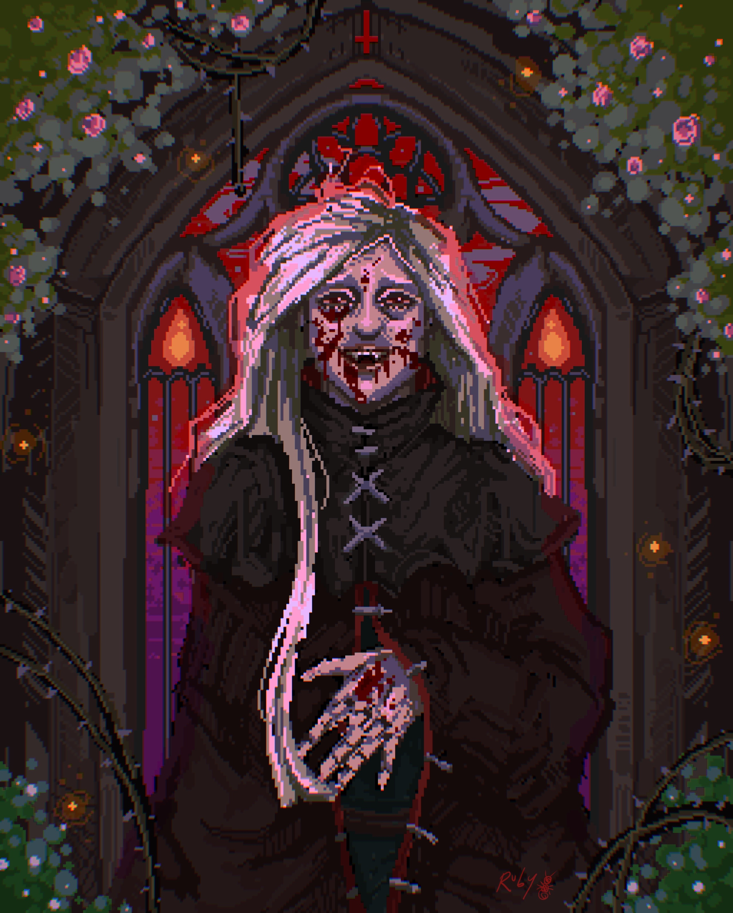 The Meal
(digital pixel art)