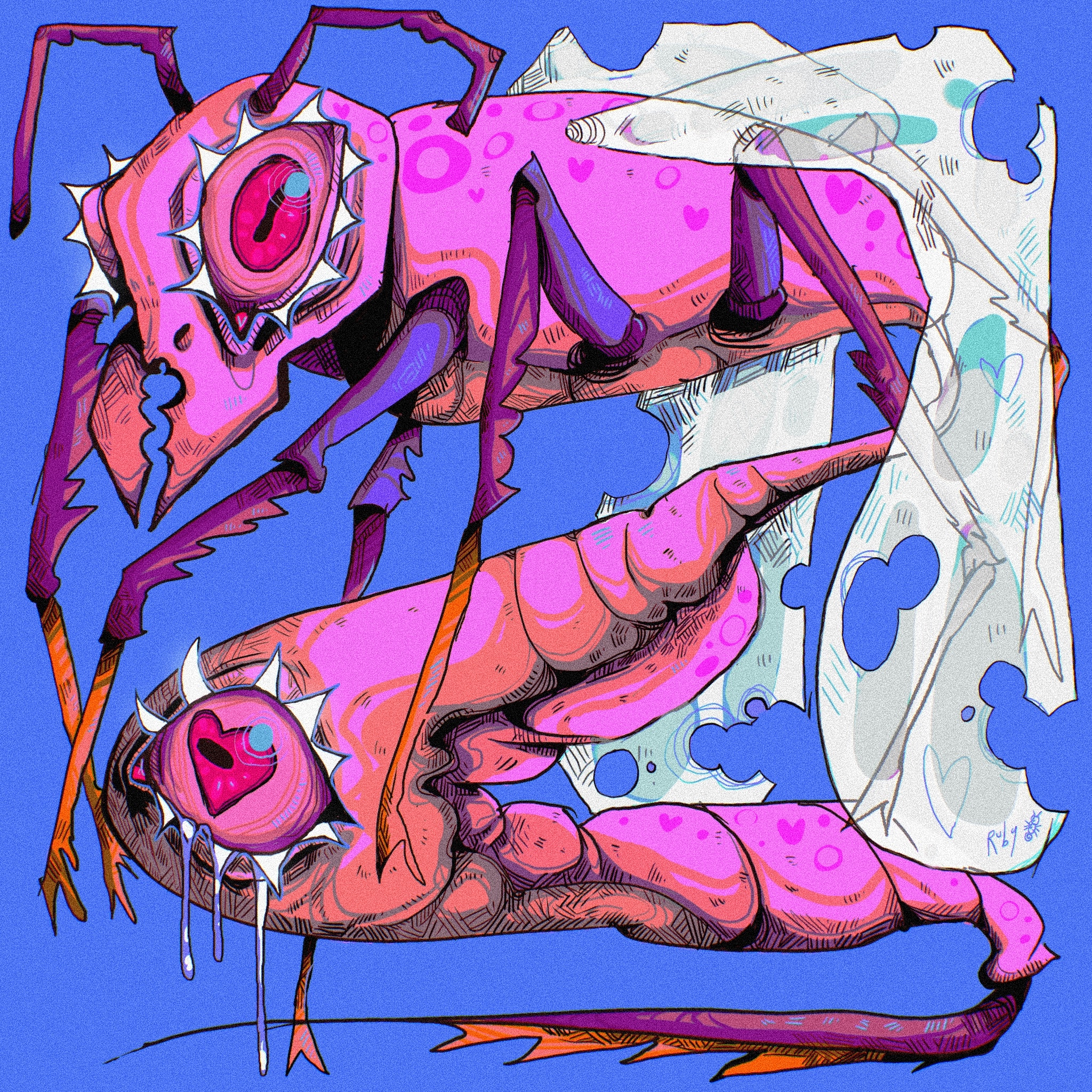 Wasp of Love
(digital illustration, procreate) 