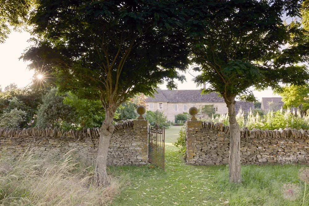 Gardens over the wall at Oxleaze Farm