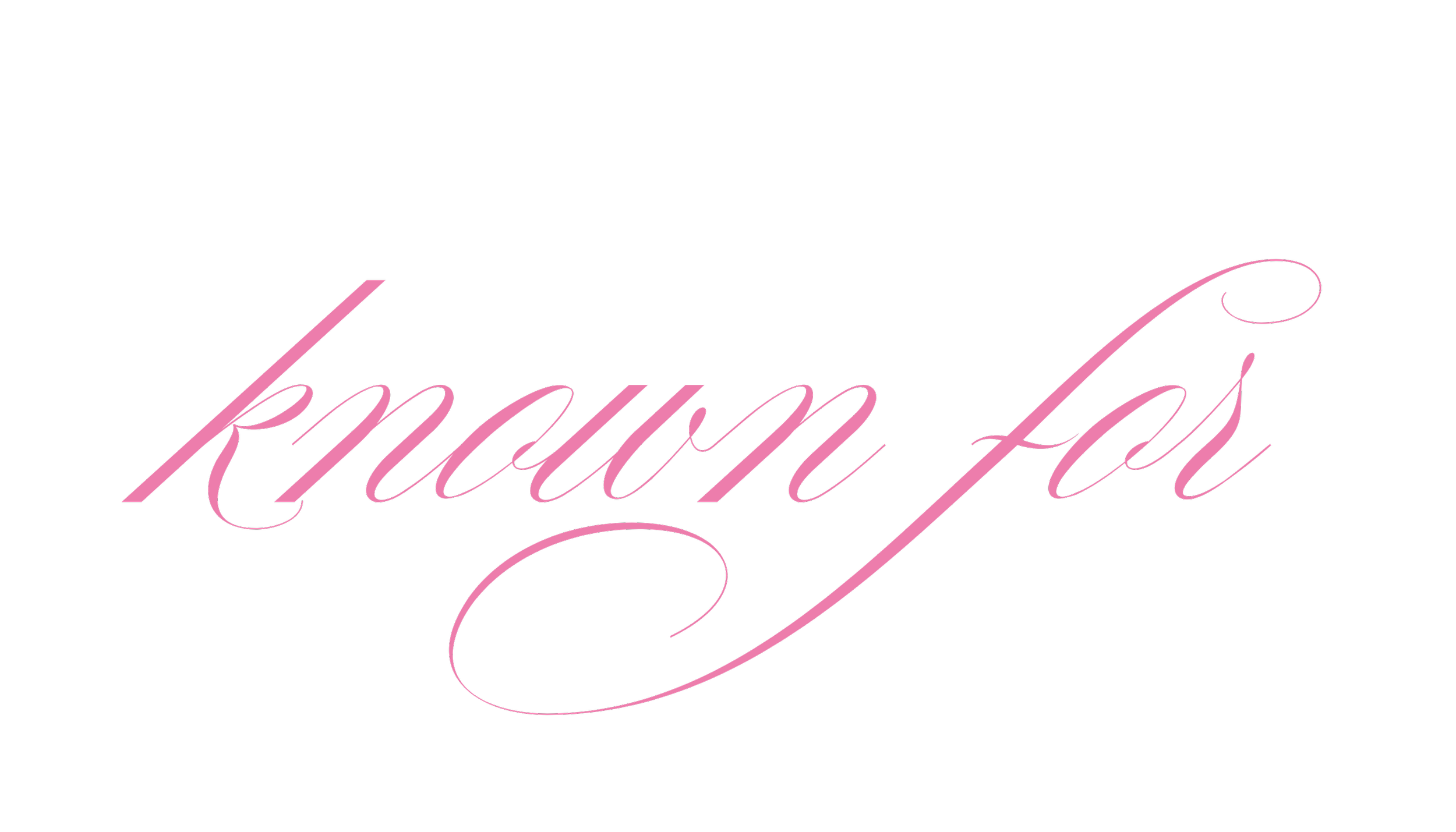Stylized pink cursive text saying "Fashion is my way" on a black background.