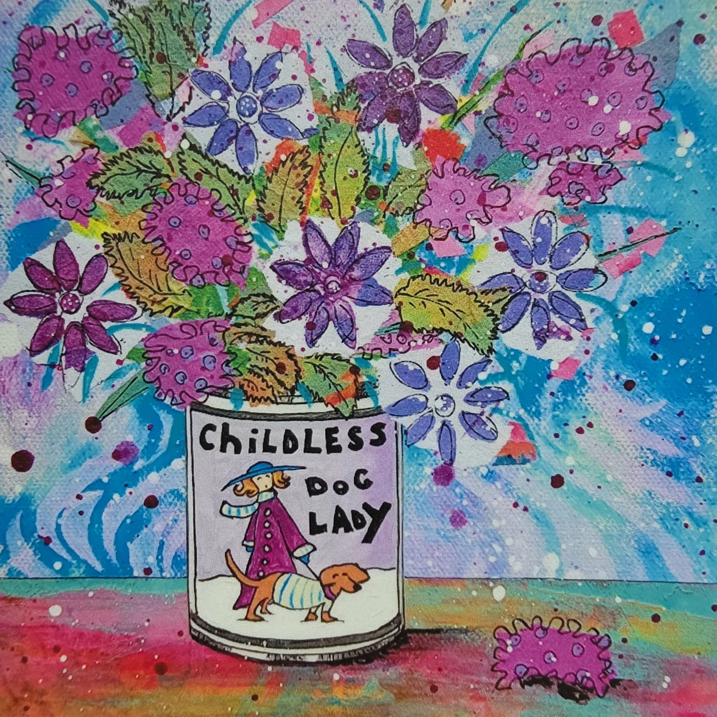 Childless Dog Lady Sticker