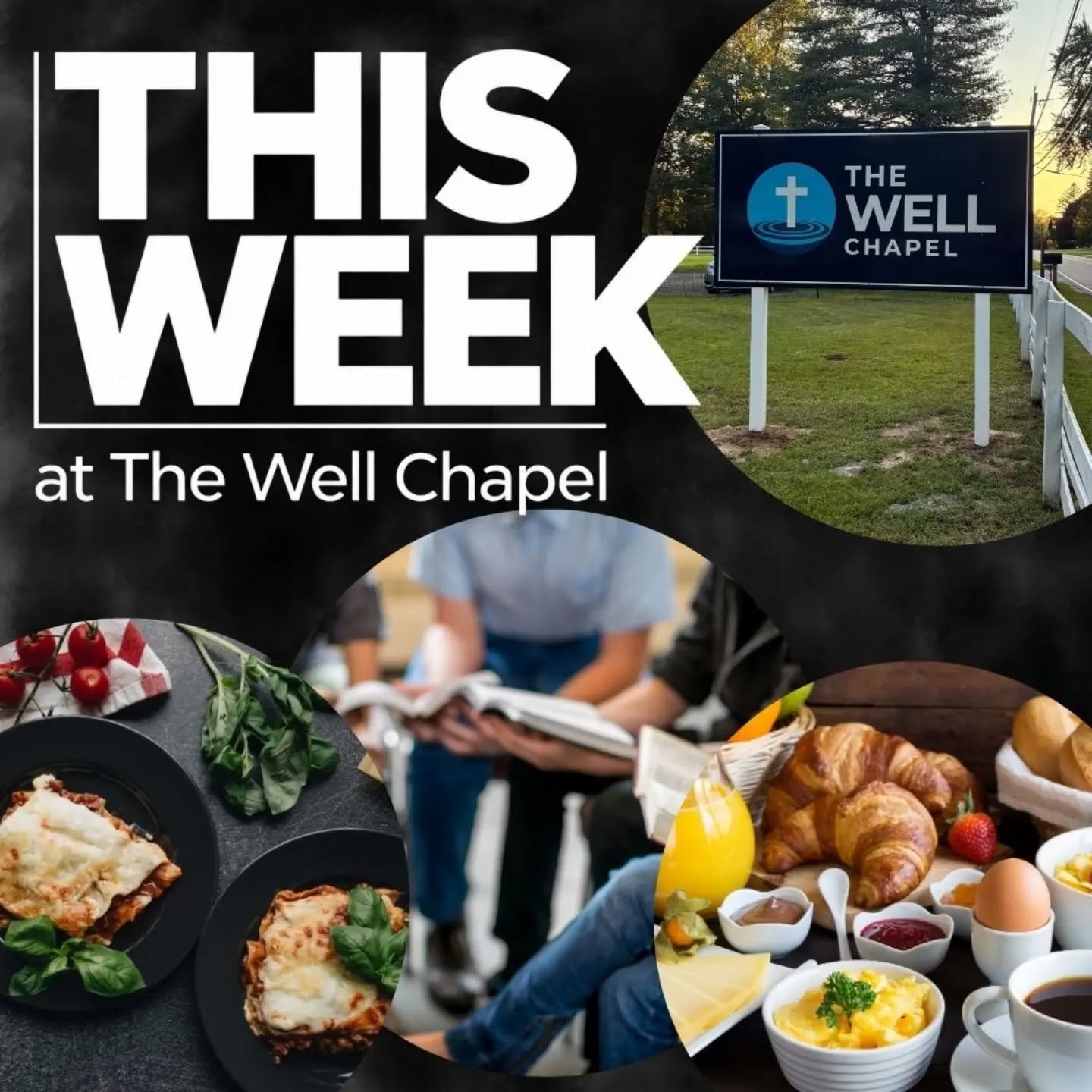 We've got a lot going on this weekend at The Well Chapel! We'll be gathering for food and fellowship during our women's breakfast, our registered volunteers will have their annual Volunteer Appreciation Dinner, and we're back to 2 Sunday services at 