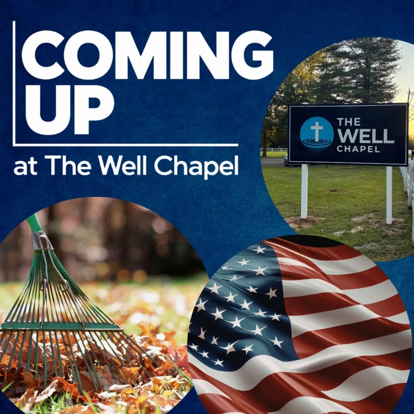 So many things are coming up at The Well Chapel! We can't wait to see you! 
(Check our bio for links!)
