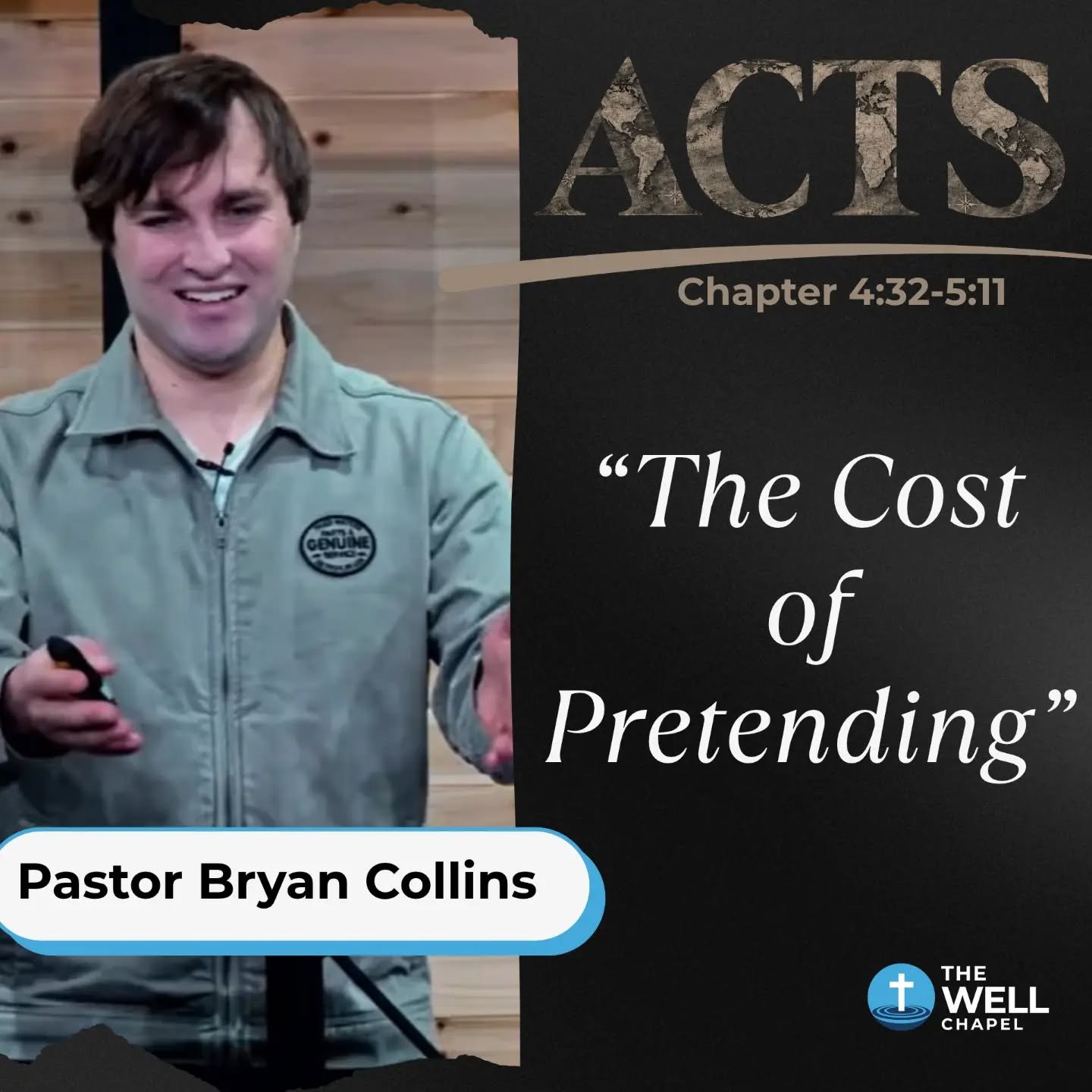 Did you have a chance to see today's sermon?
Pastor Bryan taught through The Book of Acts 4:32-5:11. 

How many of the blanks from the bulletin did you fill in? 

1. Genuine _____ produces genuine_____. 
2. Faith is meant to be ________ not _________