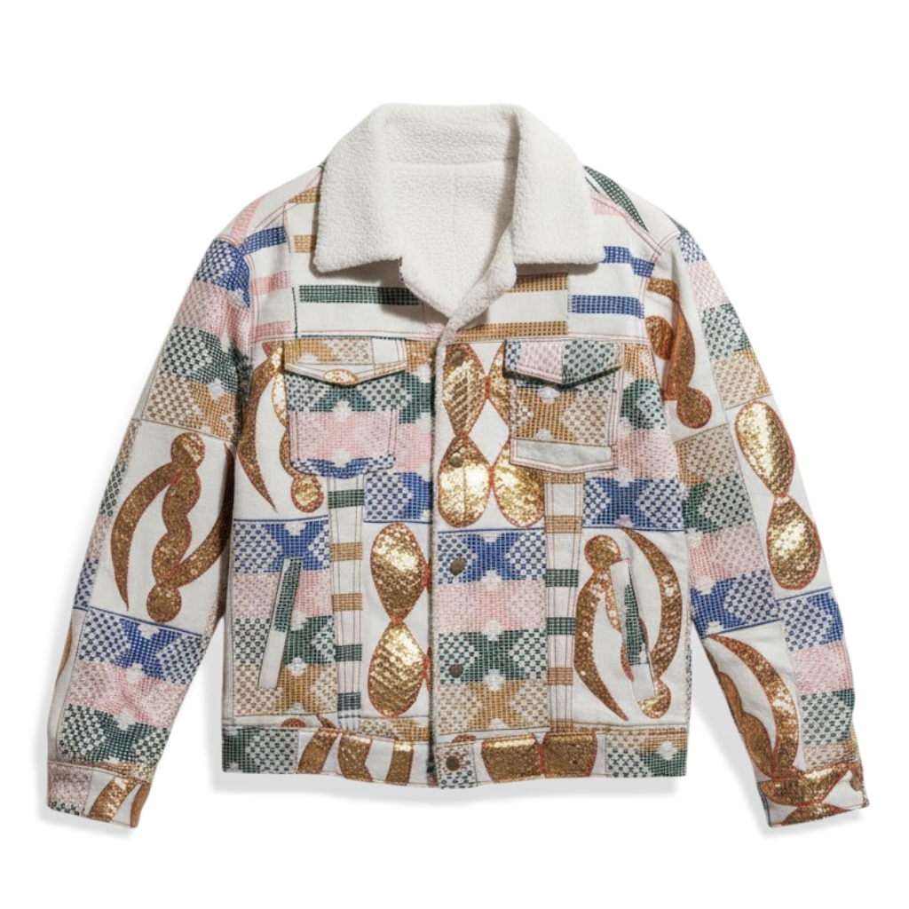 Aviator jacket with Gold