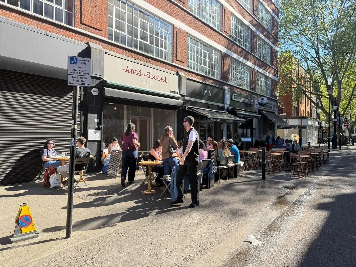 Sun&rsquo;s out, tables are out ☀️

Breakfast, brunch, coffee, tea &amp; ceremonial matcha &mdash; all waiting for you at Anti Social.
Pull up a chair, take a moment, stay a little longer.

📍 Exmouth Market
See you this morning.

#BrunchLondon #Exmo