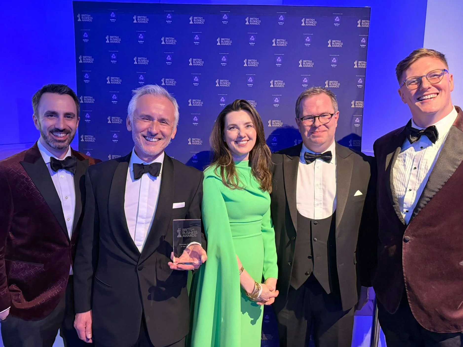 Nile team members at the British Business Awards