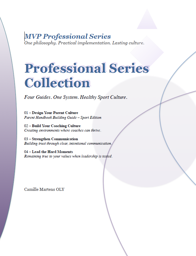 MVP Professional Series Collection - Four practical guides for intentionally building healthy sport cultures