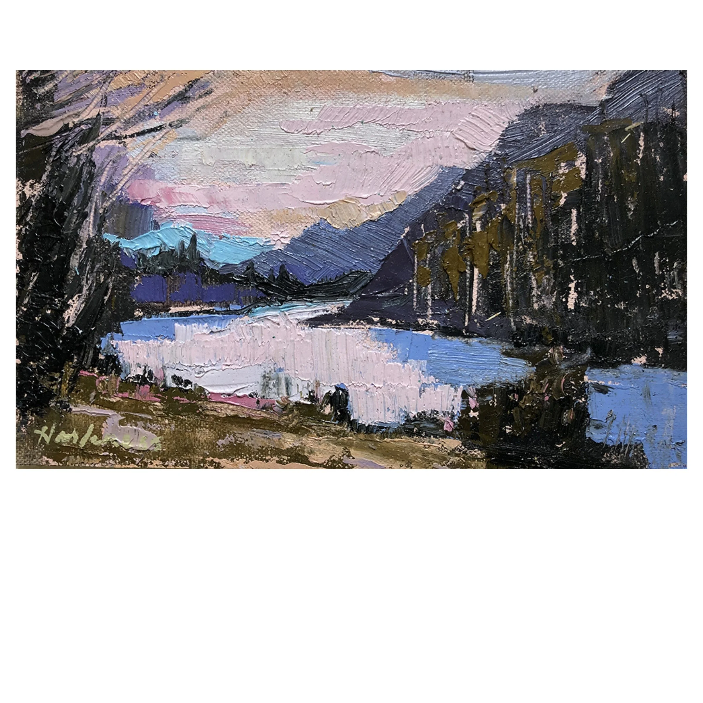Pink Skies Purple Mountains
