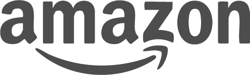 Amazon logo featuring black text and a curved arrow underneath.