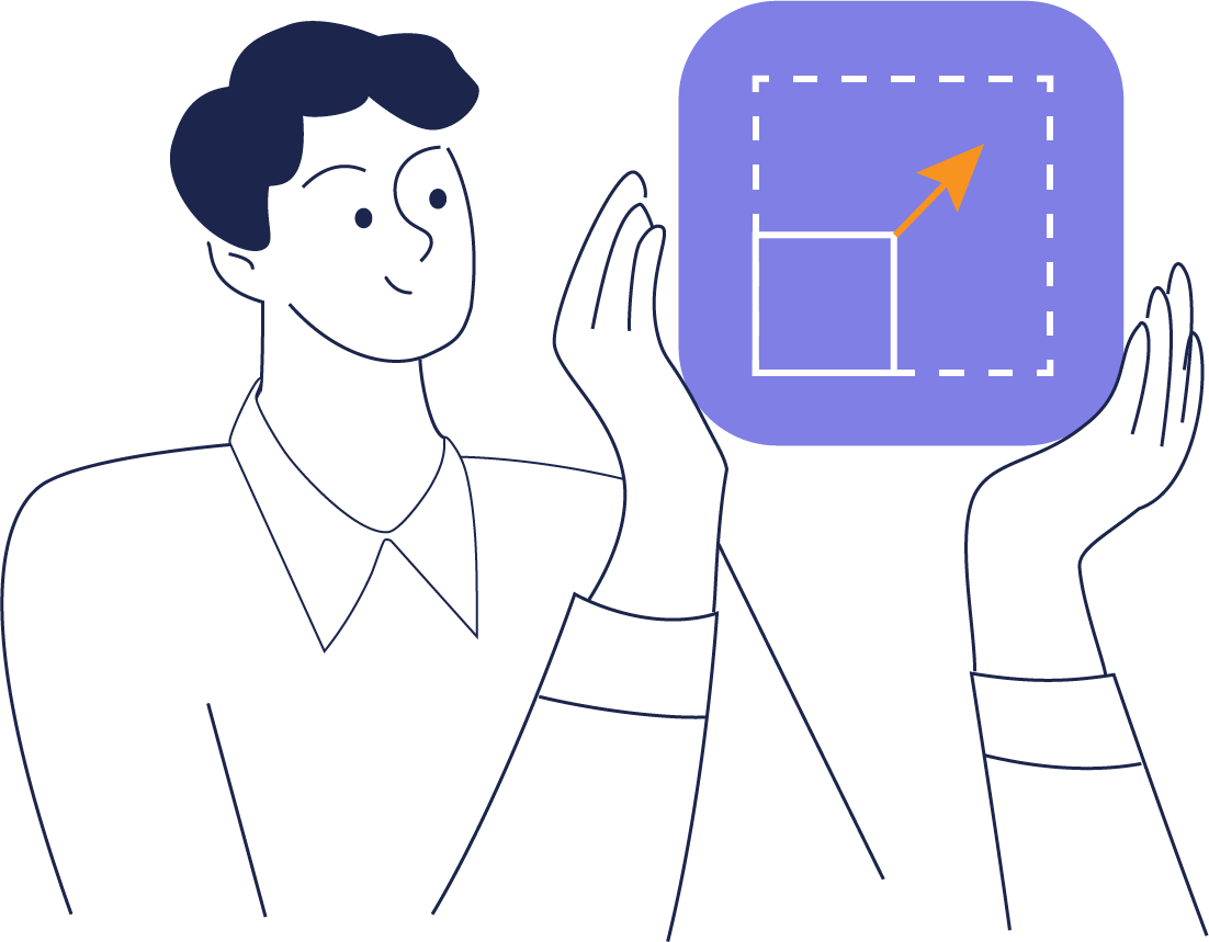 Male scaling design as Illustration