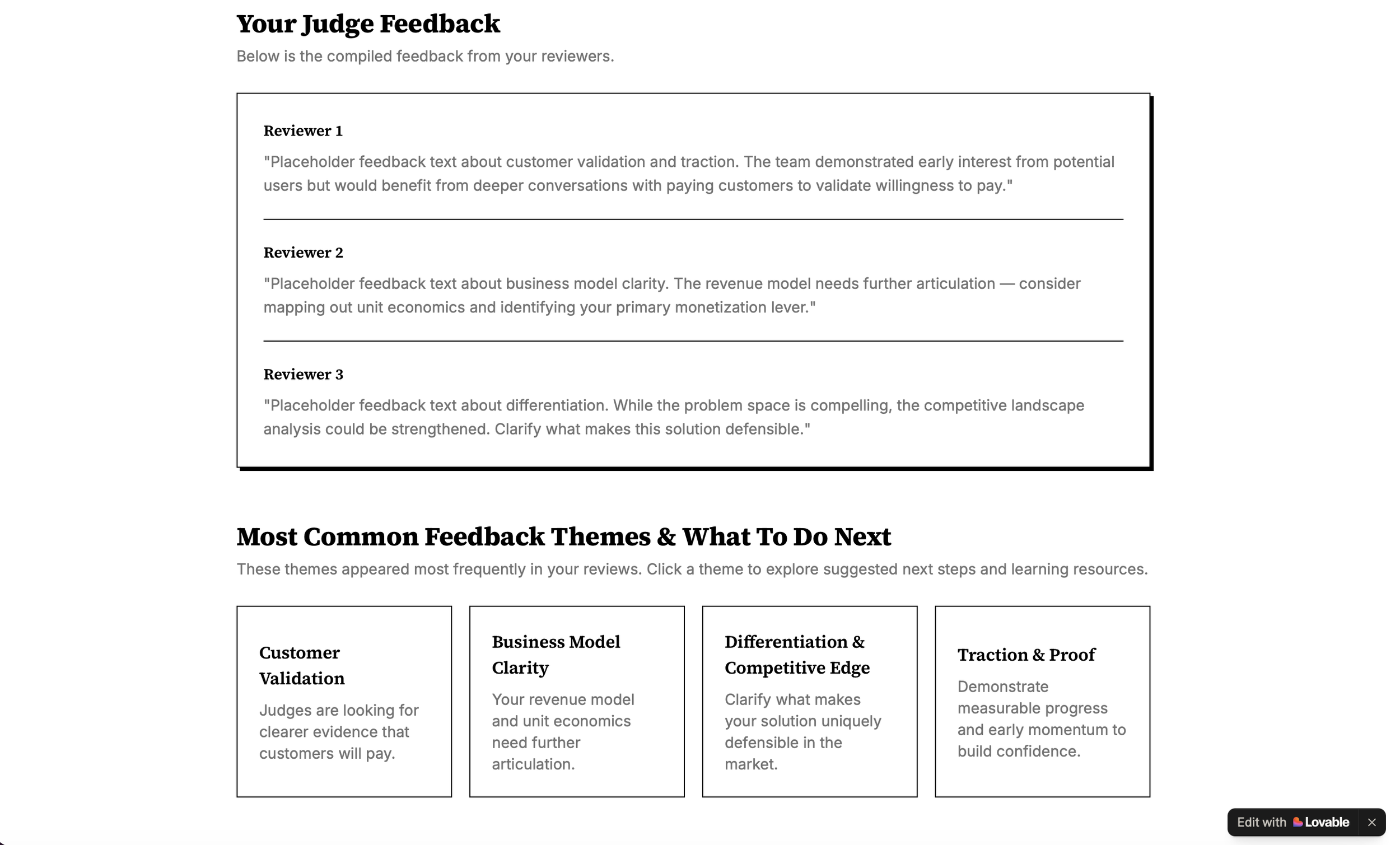Feedback as Entry