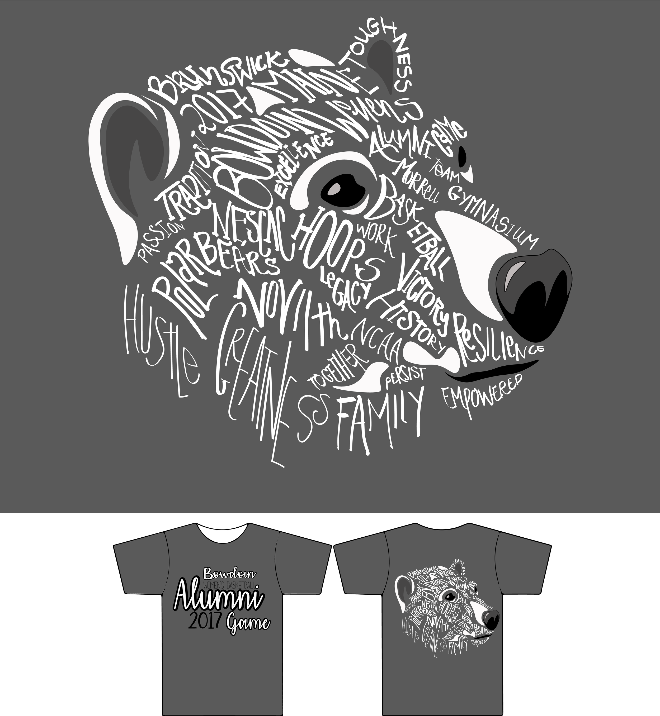 Bowdoin_T-Shirt Design_Word Polar Bear FULL.png