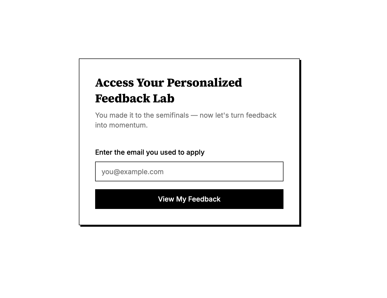Feedback Lab