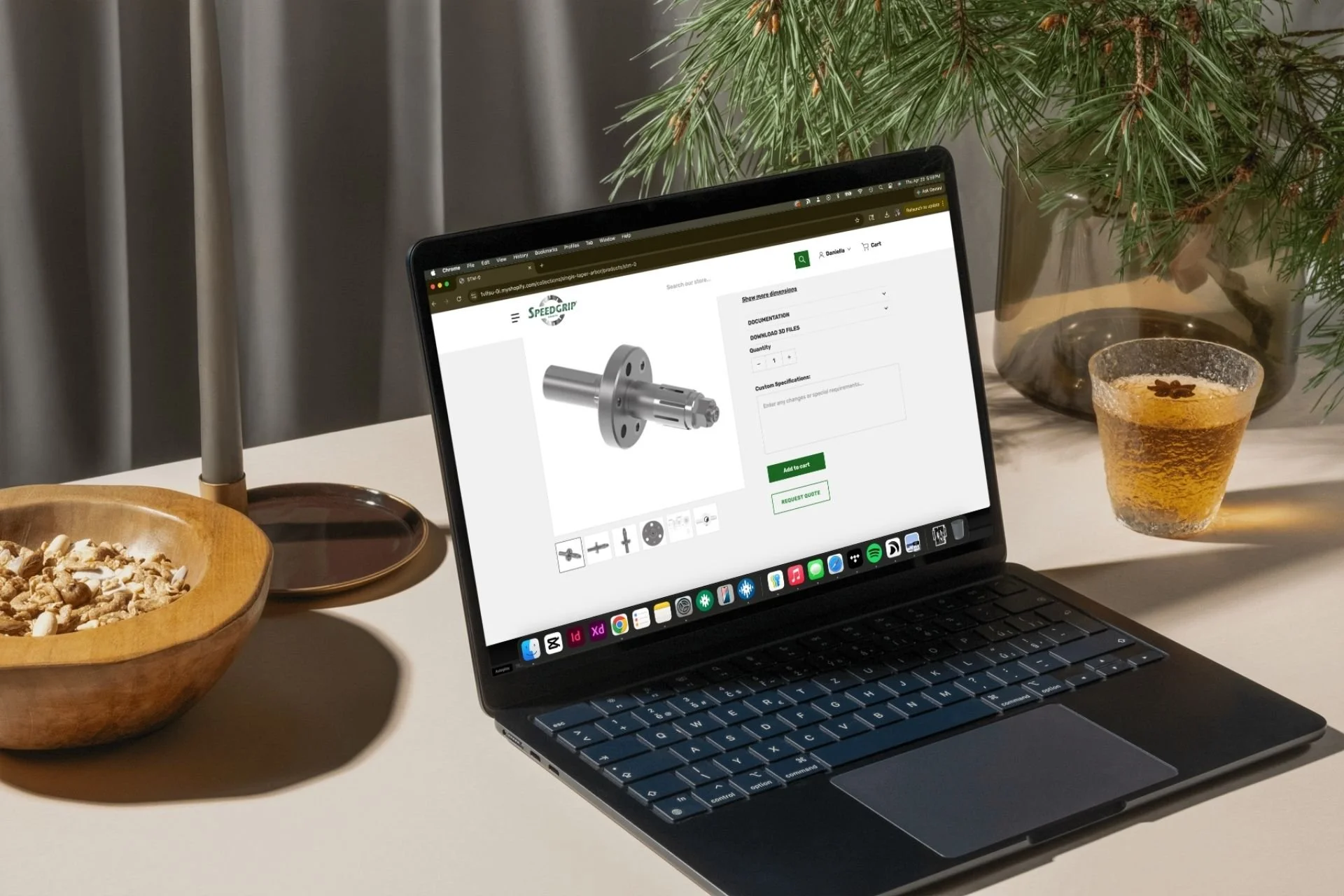 speedgrip custom quote feature