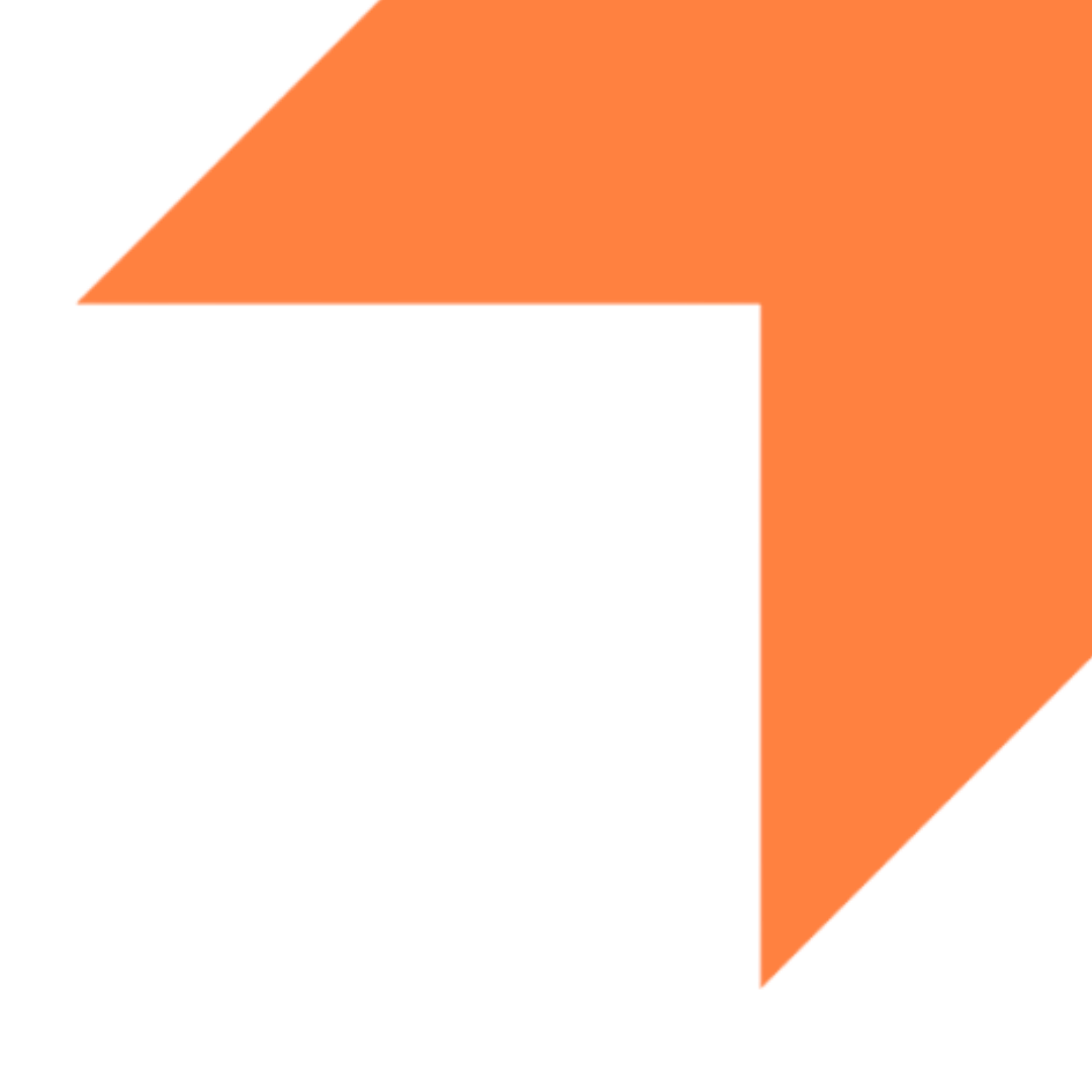 Colorful arrow pointing to the right, made of orange and green shades.