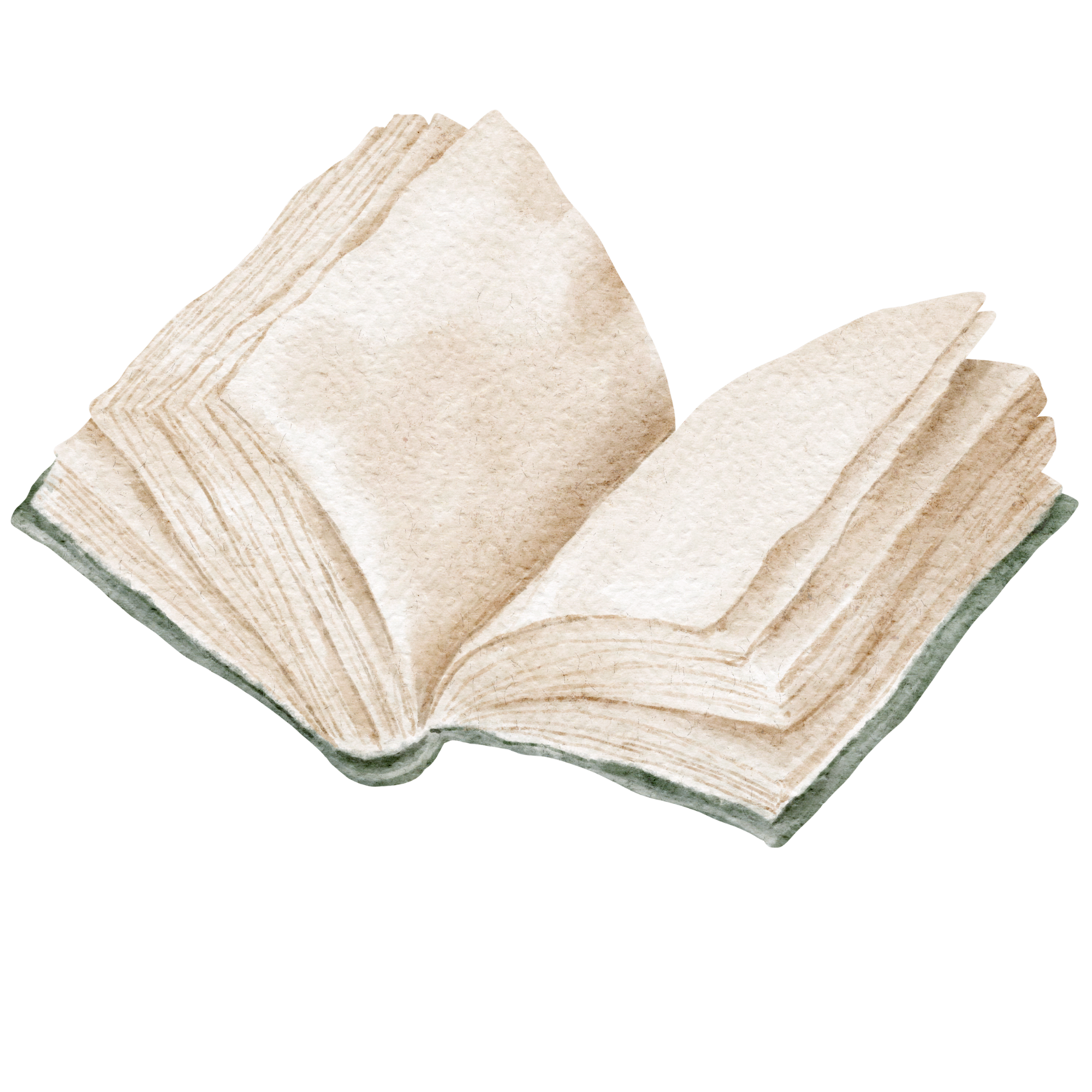 Close-up of a stack of paper sheets with textured and slightly curled edges.