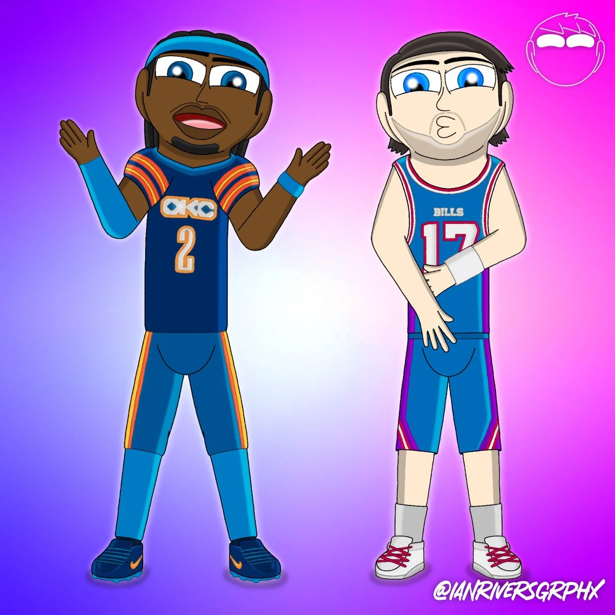 Jersey Swap featuring Shai Gilgeous Alexander and Josh Allen
