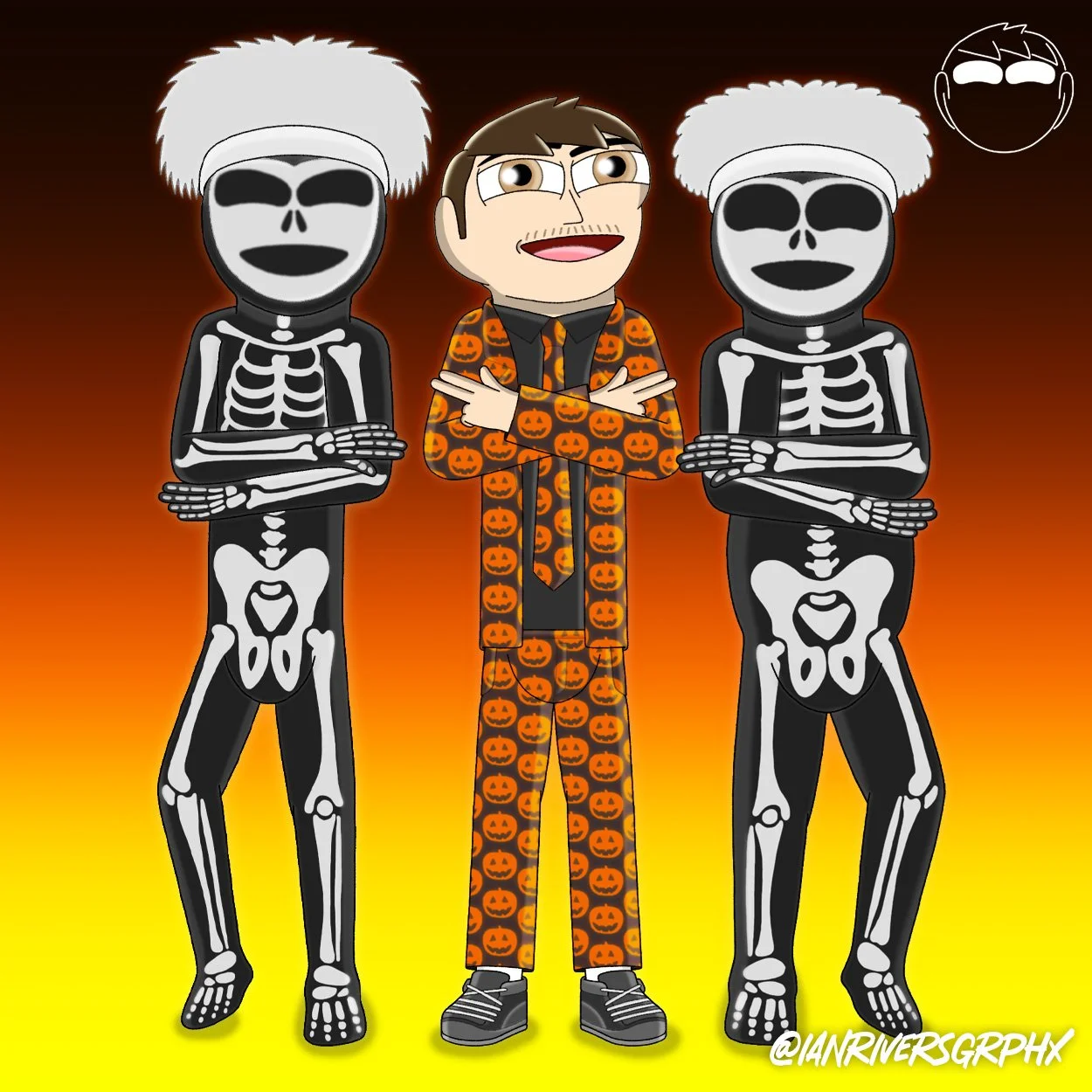My avatar dressed as SNL's David Pumpkins