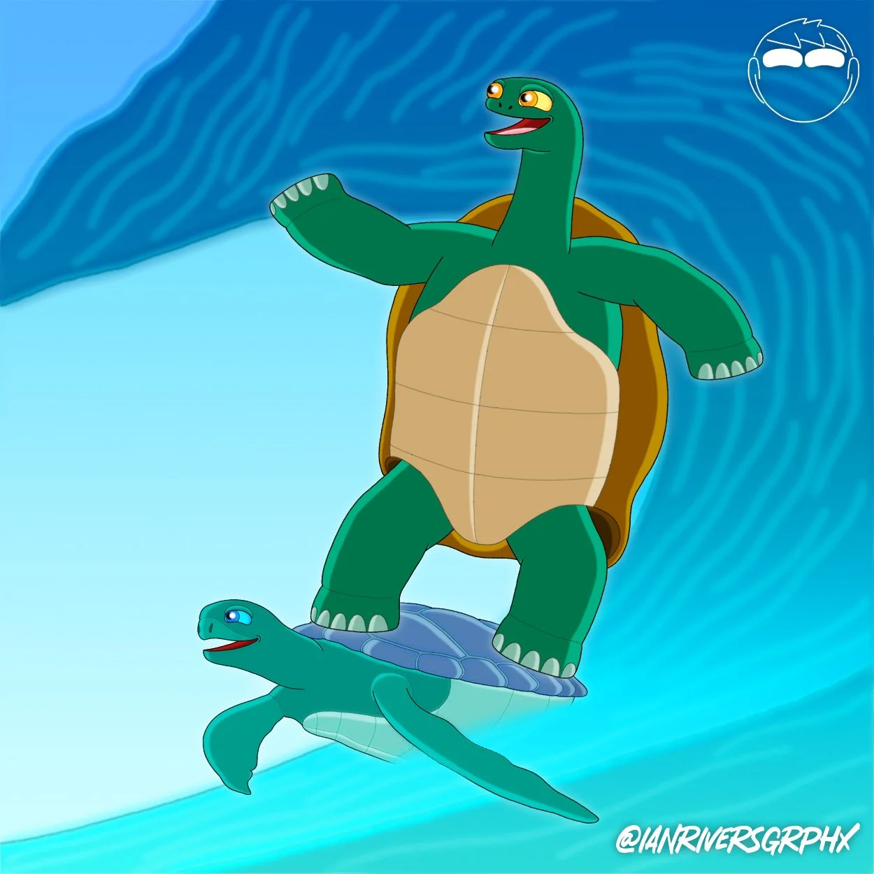 Turtle Surfing