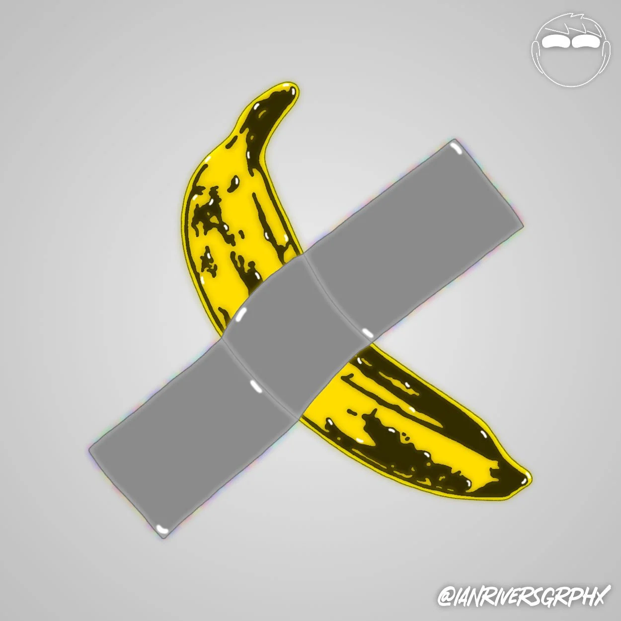Andy Warhol's Banana X Maurizio Cattelan's Comedian