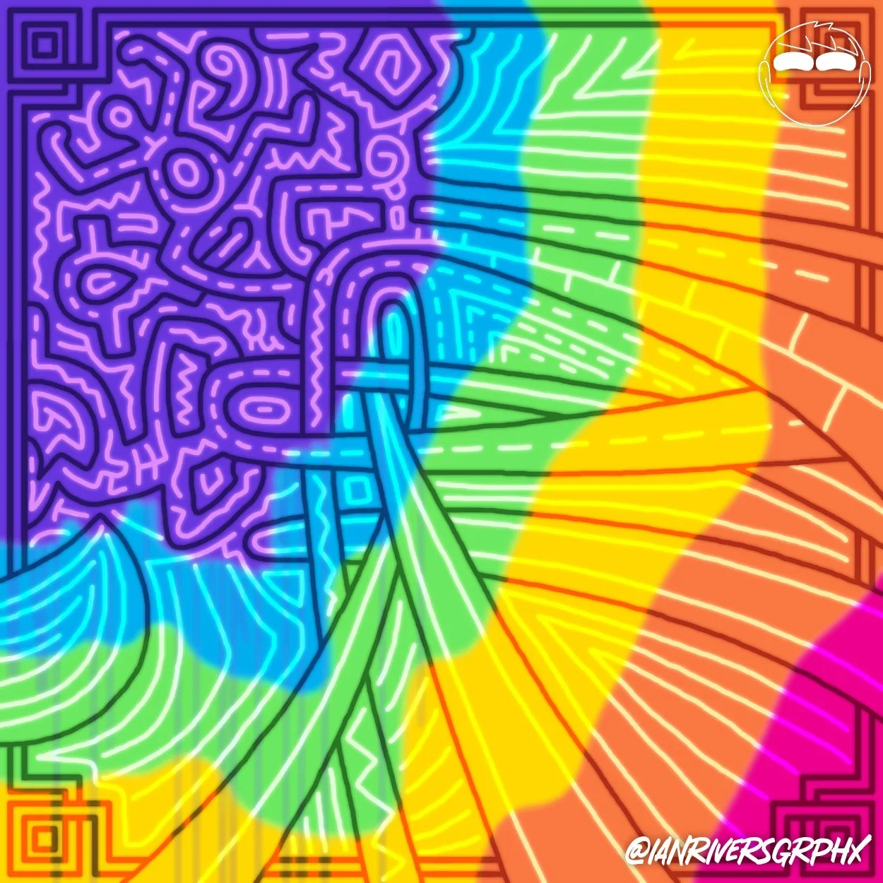 Keith Haring's "Untitled 1989" finished