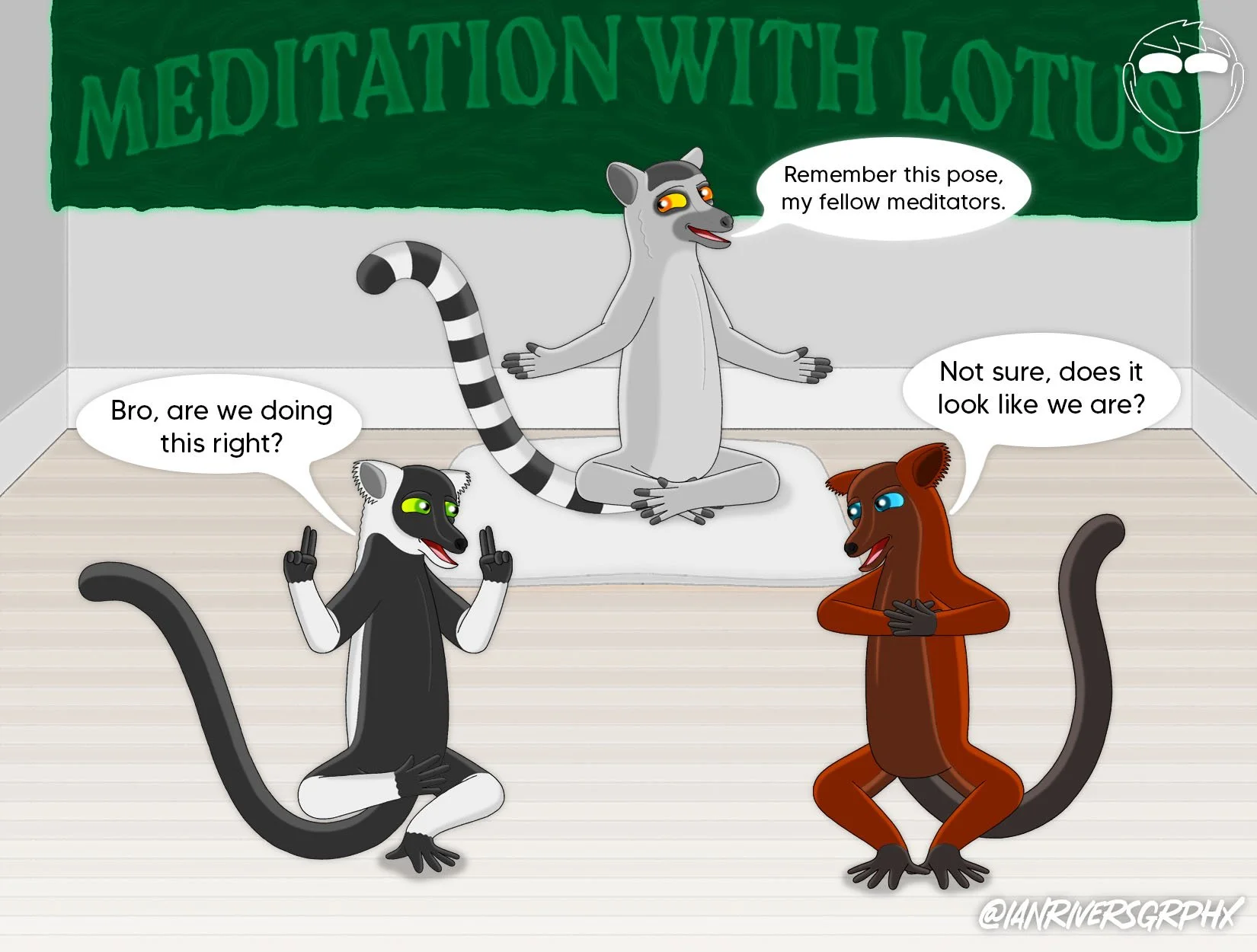 Lemur Meditation Practice