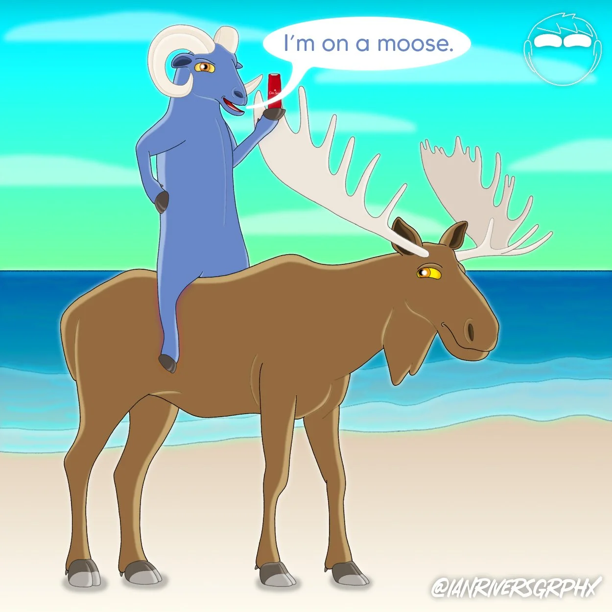 Ram on a moose (Old Spice Parody)