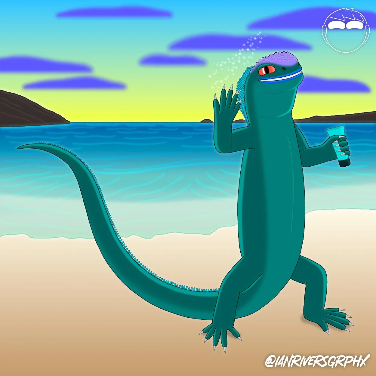 Galapagos Goop (Hair Gel Iguana)