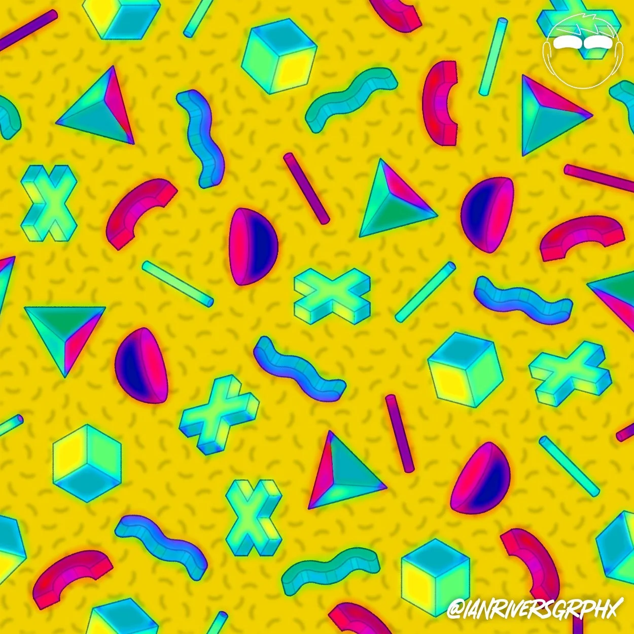 3D Memphis Pattern