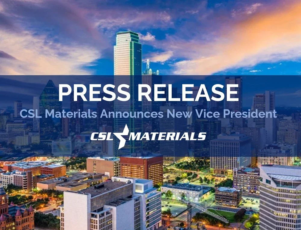 CSL Materials Announces New Vice President, Central Region