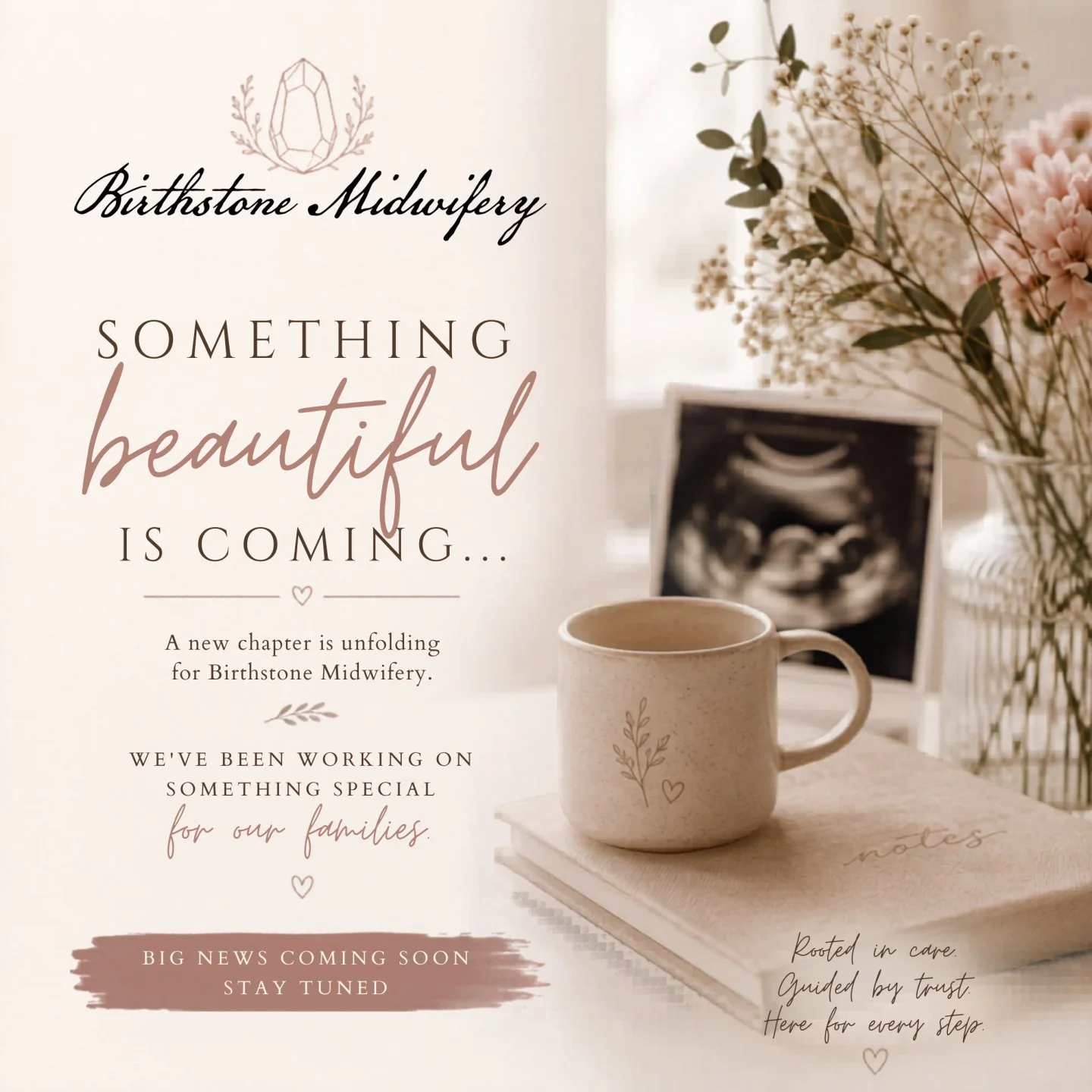 Something beautiful is unfolding at Birthstone Midwifery ✨

Over the last few months, we&rsquo;ve been quietly building, dreaming, and creating with our families in mind &mdash; and we are so excited to finally begin sharing pieces of what&rsquo;s co