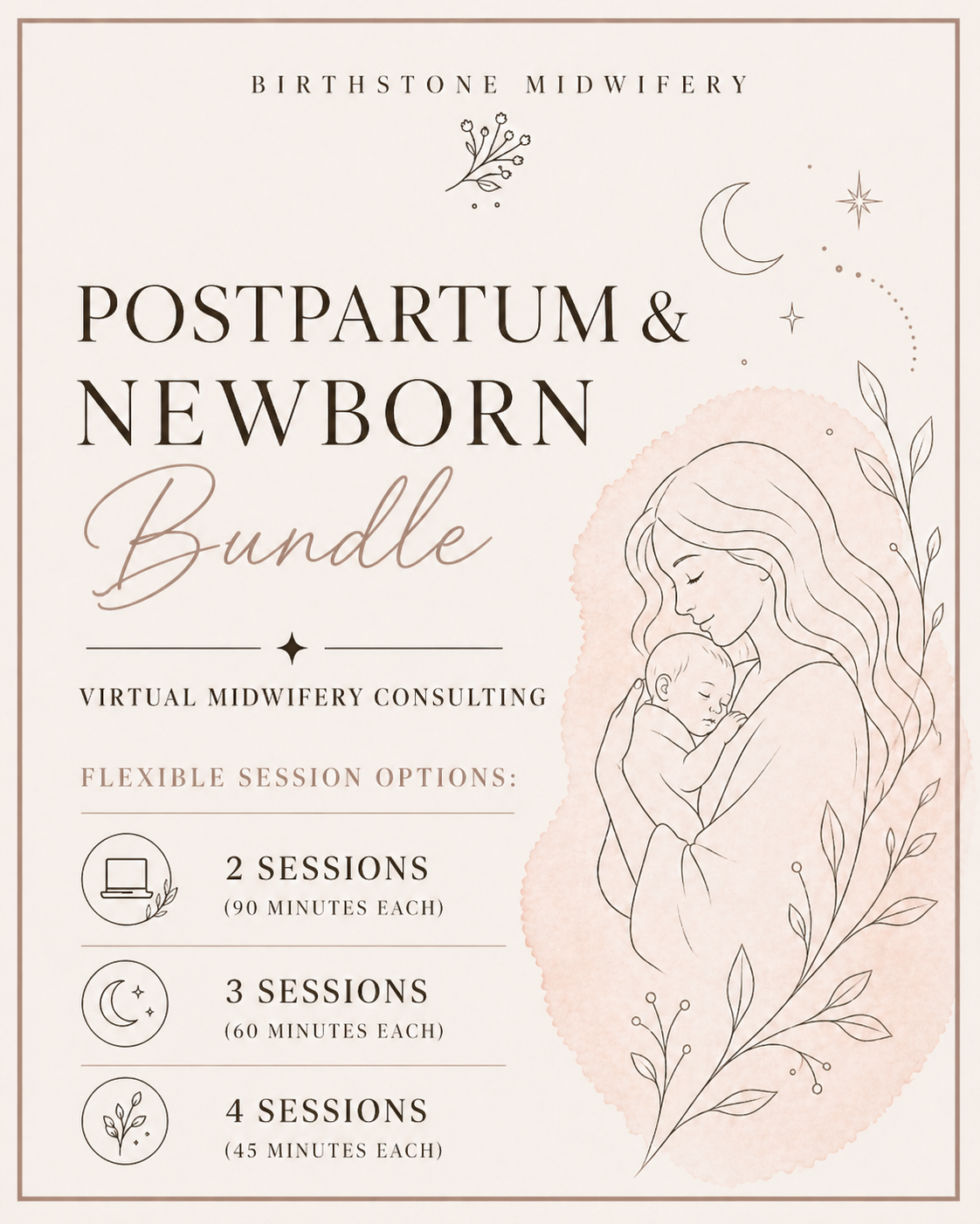 Postpartum & Newborn Bundle: Virtual Midwifery Consulting