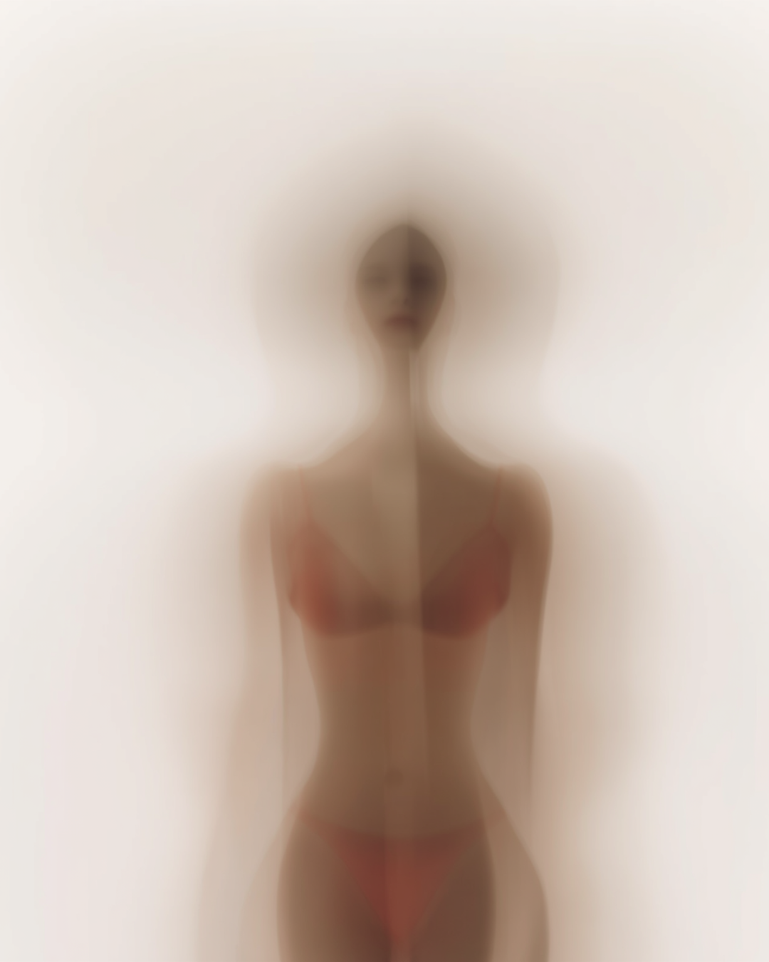 body against white background