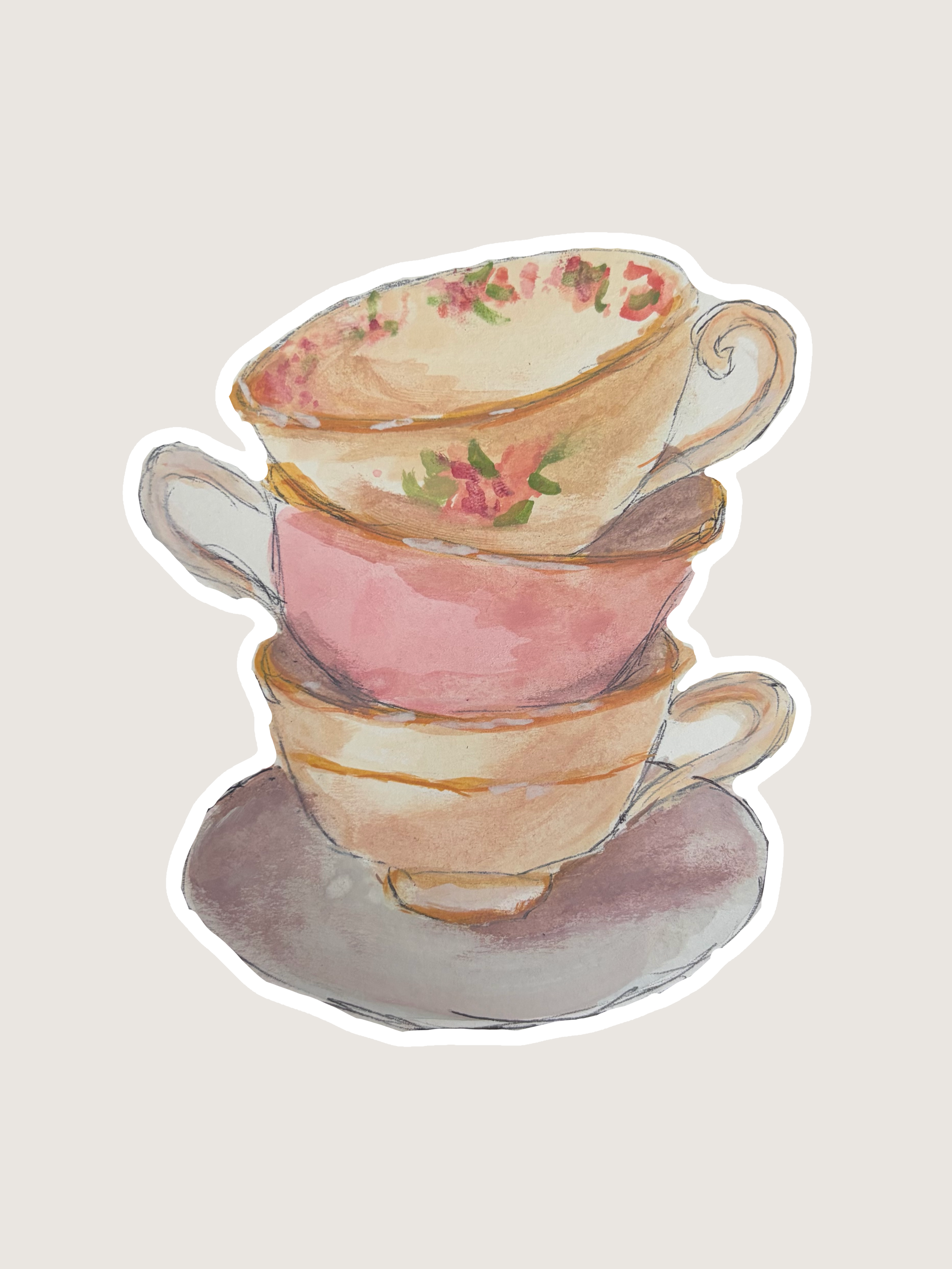 Teacup Sticker