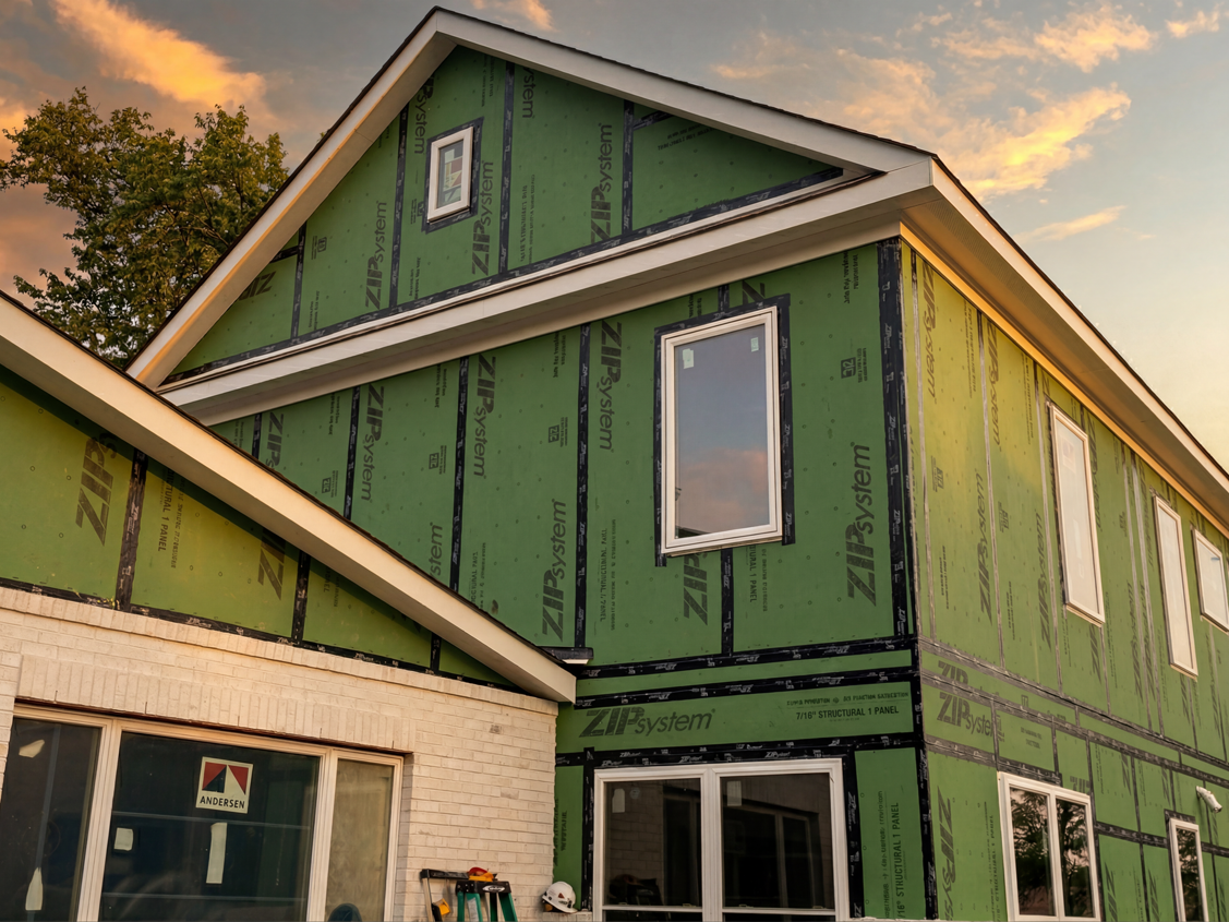 Home addition under construction in Northern Kentucky by Shade Tree Homes