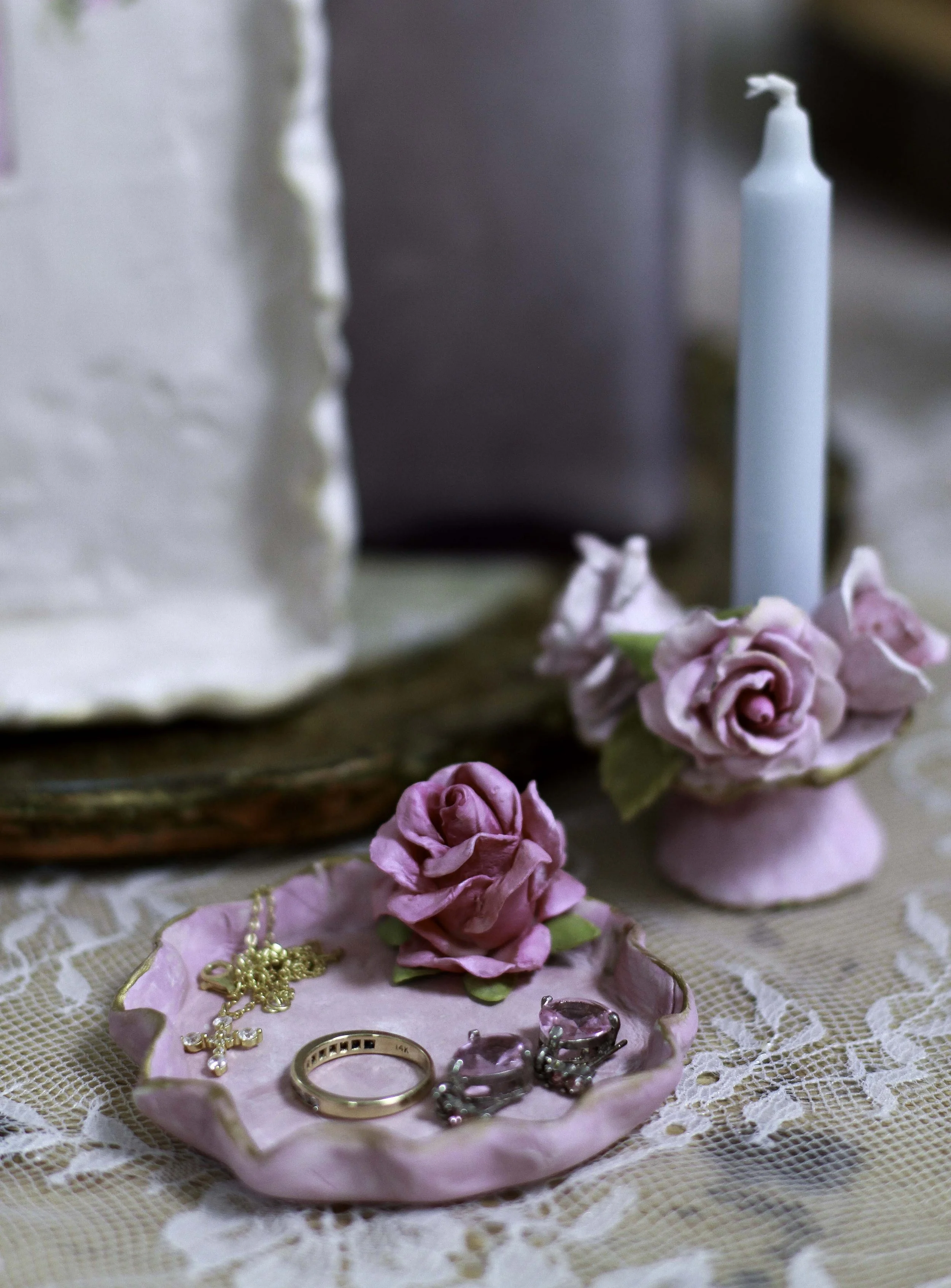 Hand-Sculpted Clay Jewelry Dish