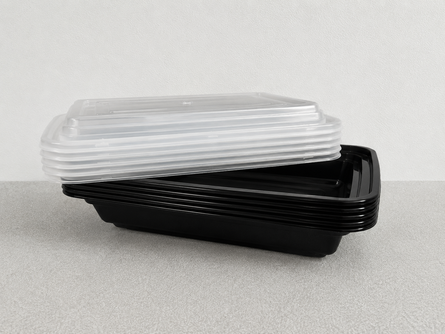 Black (Plastic) Food Containers. Food To- Go Containers. Takeaway Food Containers. Bio PP Plastic Food Containers. Black Plastic Food Containers - Made to Order with Full Customization.
