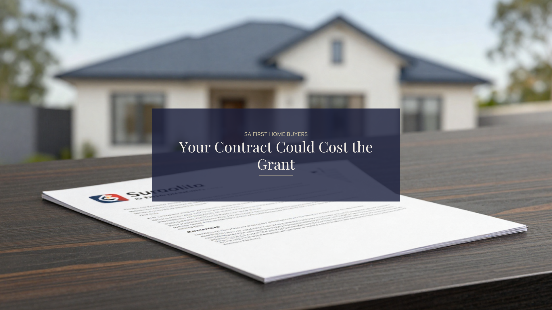 First Home Buyer in South Australia – Grants You Could Miss If Your Contract Is Wrong