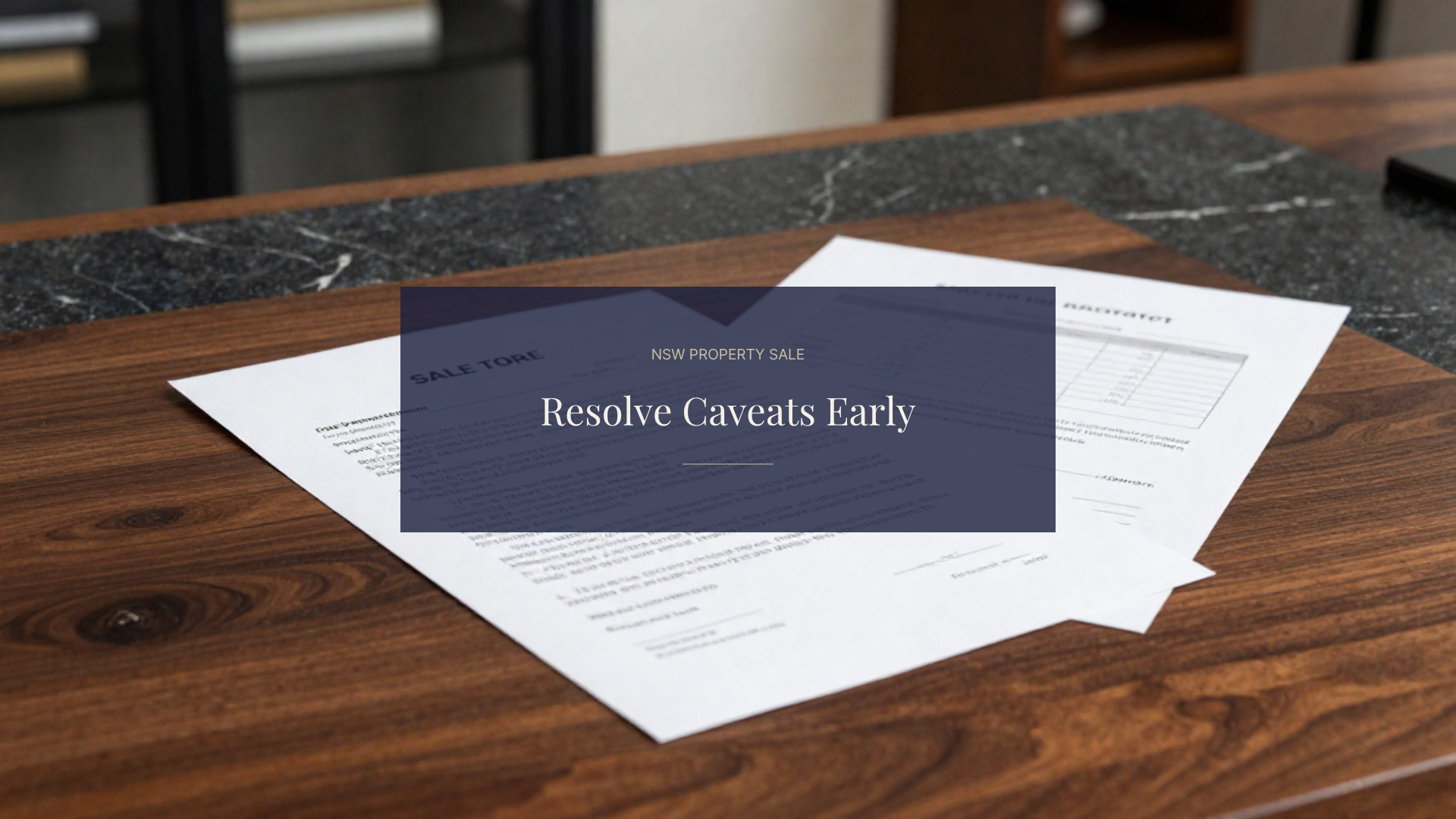 Selling a NSW Property With a Caveat — Why Sellers Must Act Before Listing